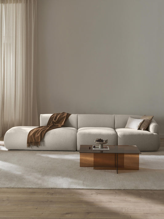 Modulare Bouclé-Chaise Sofia (2-Sitzer)