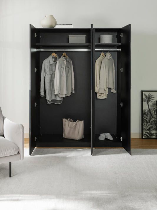 Modular Drehtürenschrank Leon, 150 cm Breite, in verschiedenen Größen