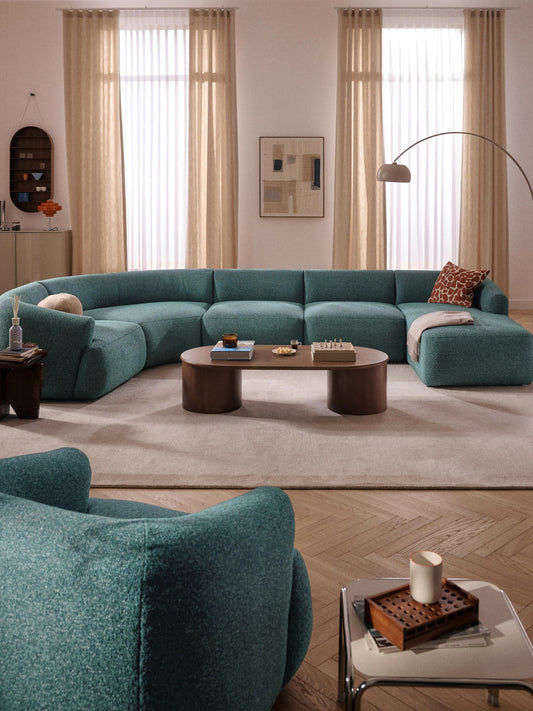 Modulares Bouclé-XL-Sofa Sofia