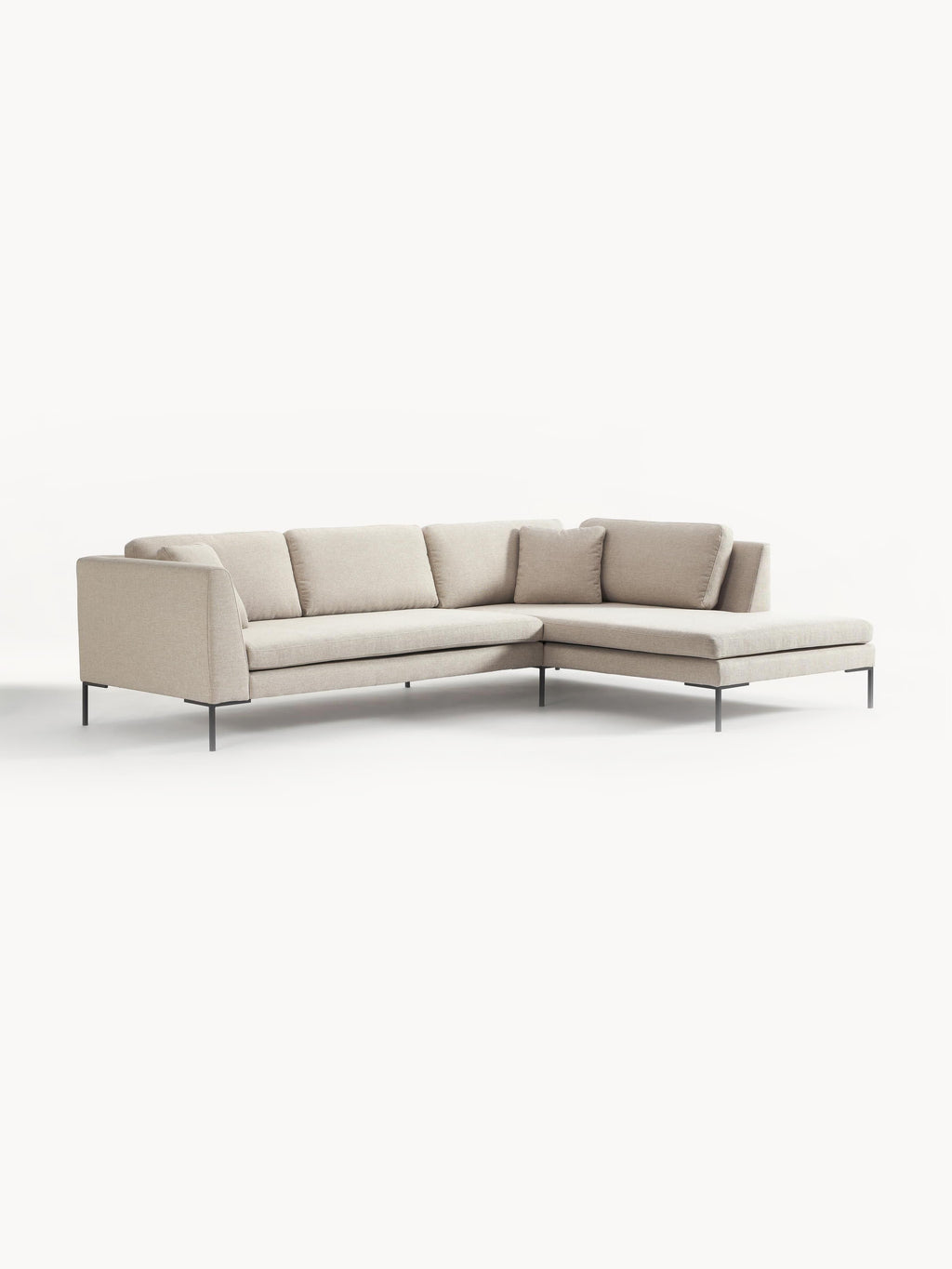 Ecksofa Emma mit Metall-Füßen