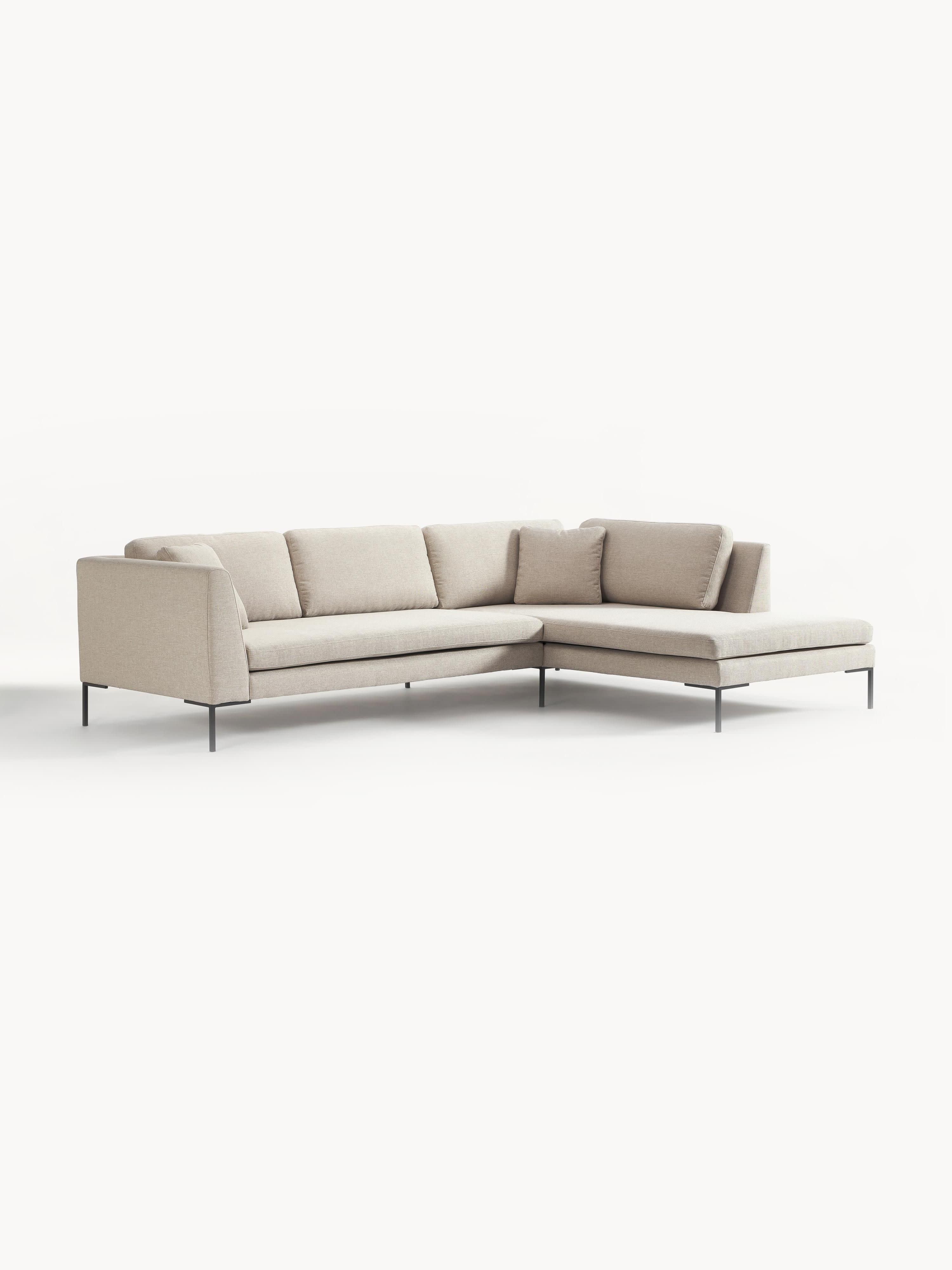 Ecksofa Emma mit Metall-Füßen