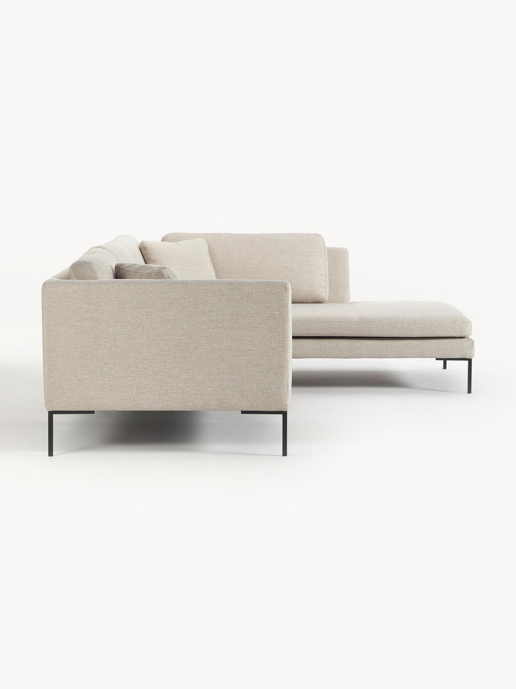 Ecksofa Emma mit Metall-Füßen