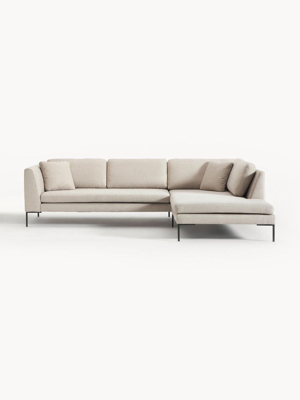Galeriebild 1 - Ecksofa Emma mit Metall-Füßen