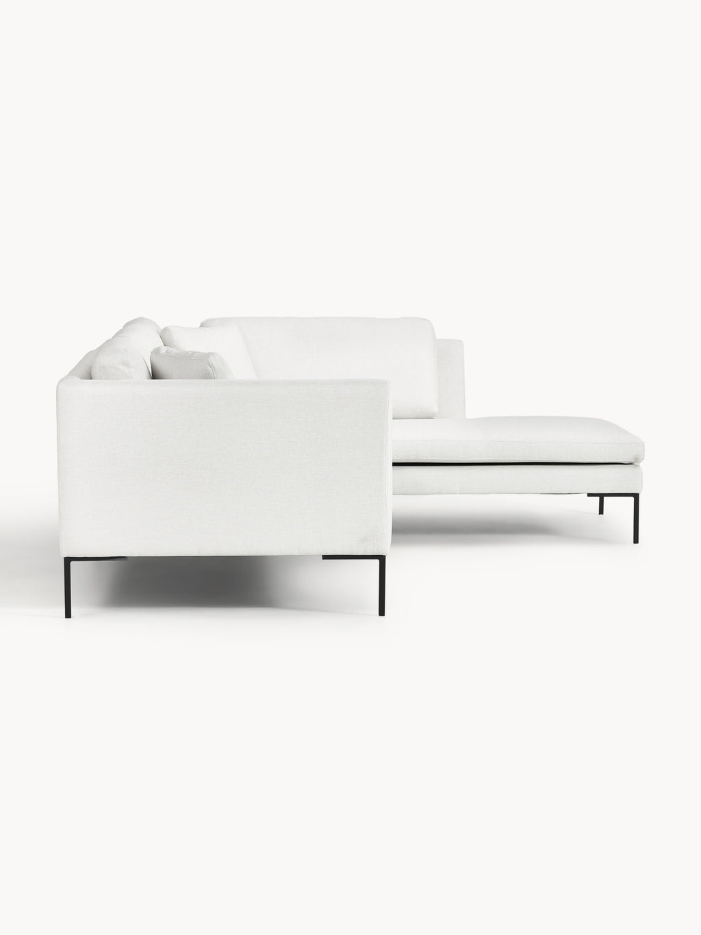 Ecksofa Emma mit Metall-Füßen
