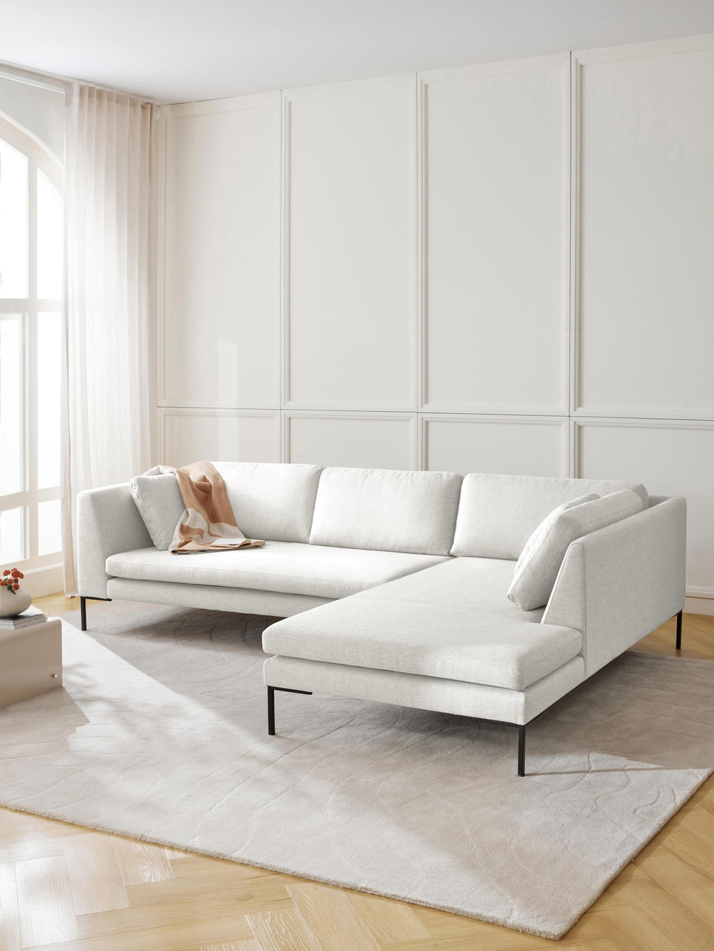 Ecksofa Emma mit Metall-Füßen