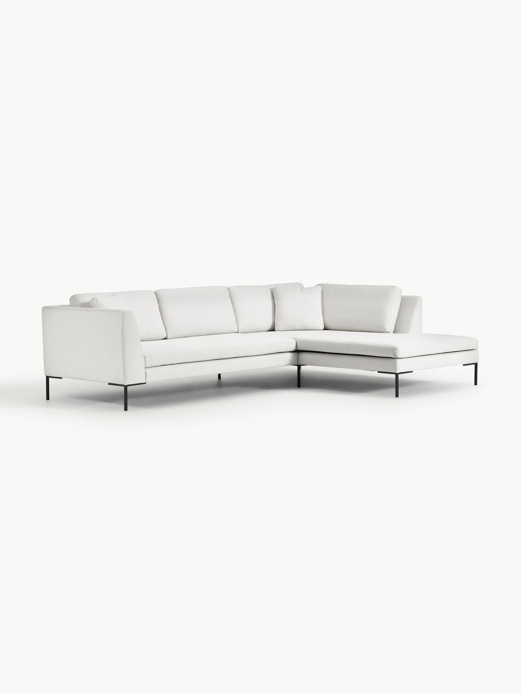 Ecksofa Emma mit Metall-Füßen