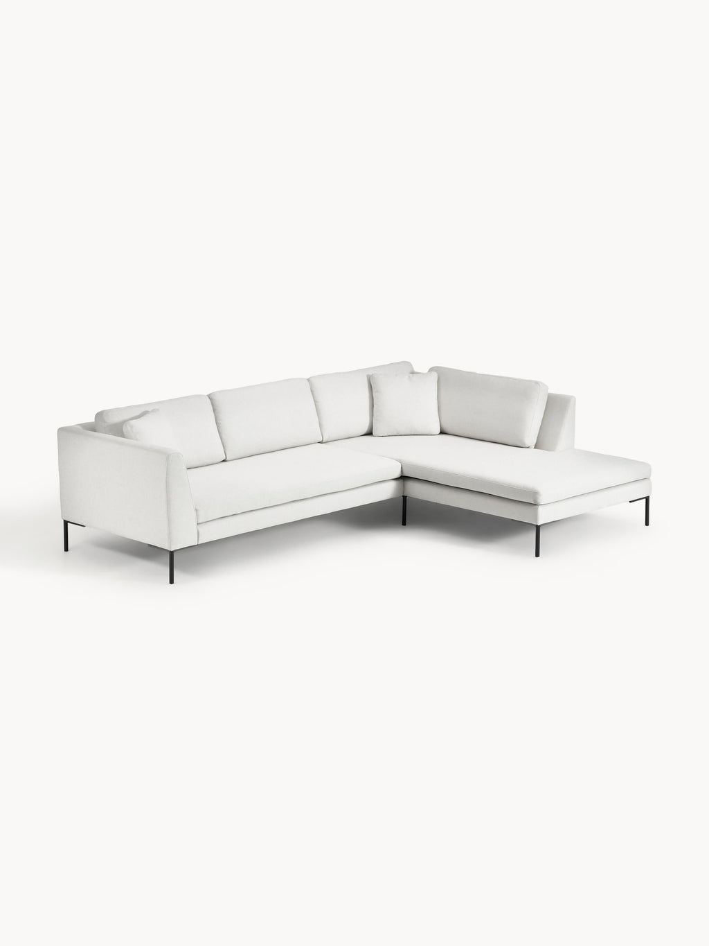Ecksofa Emma mit Metall-Füßen