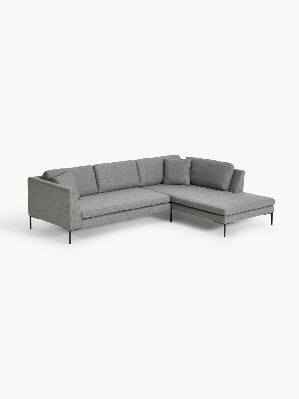 Ecksofa Emma mit Metall-Füßen