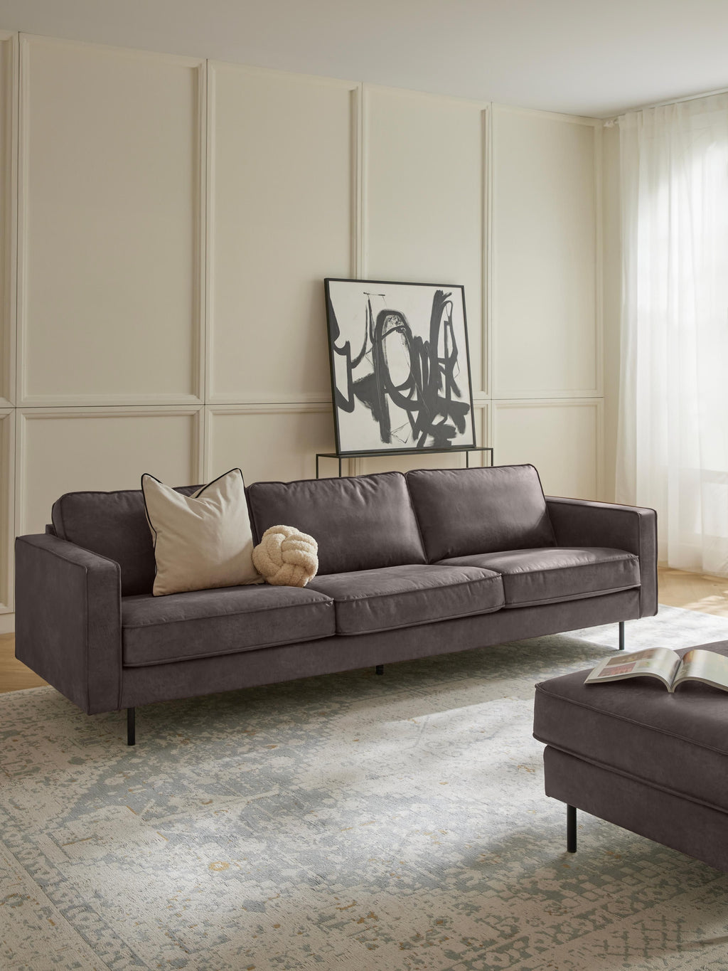 Leder-Sofa Hunter (3-Sitzer)