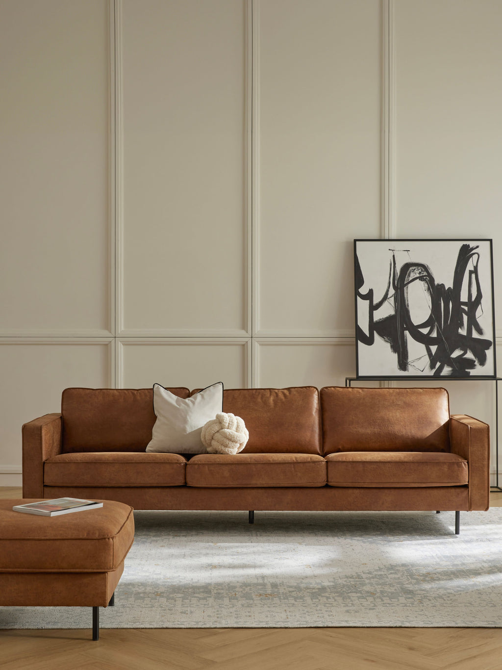 Leder-Sofa Hunter (3-Sitzer)