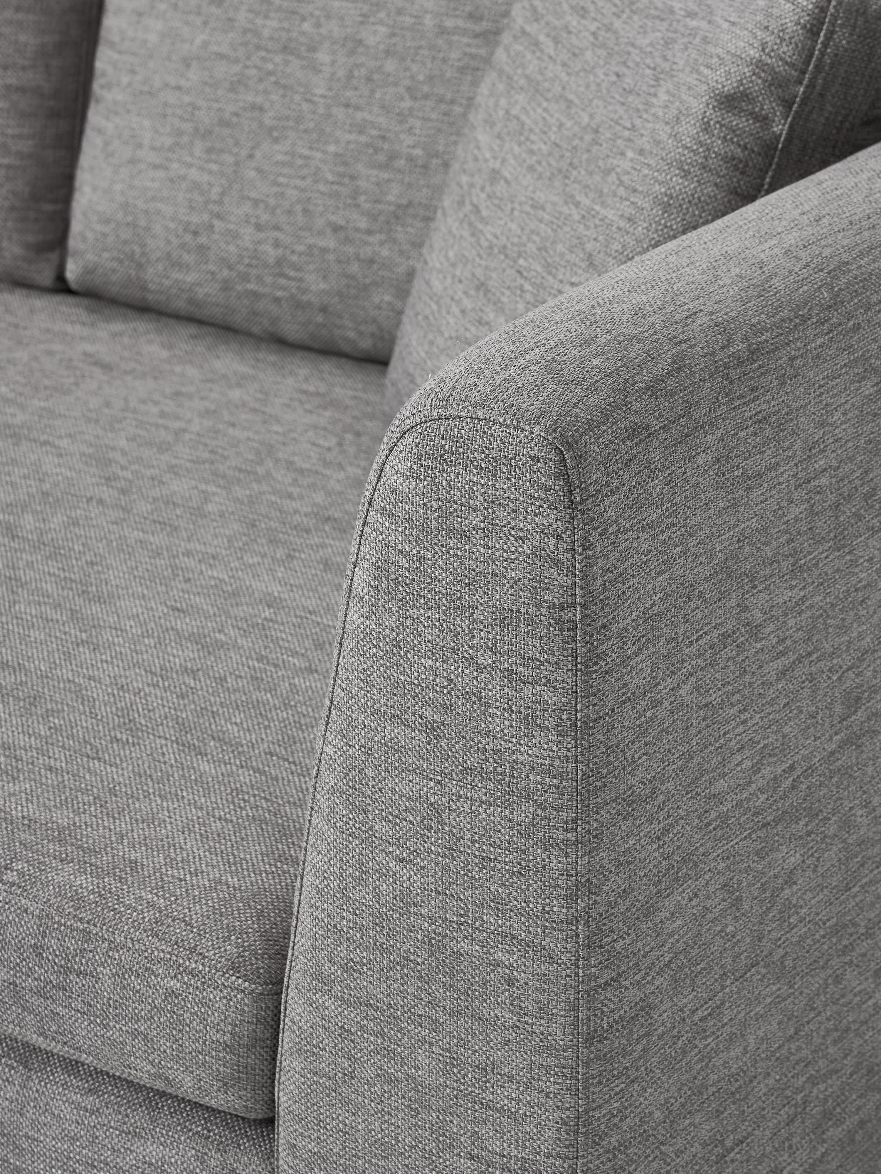 Sofa Emma (3-Sitzer) mit Metall-Füßen