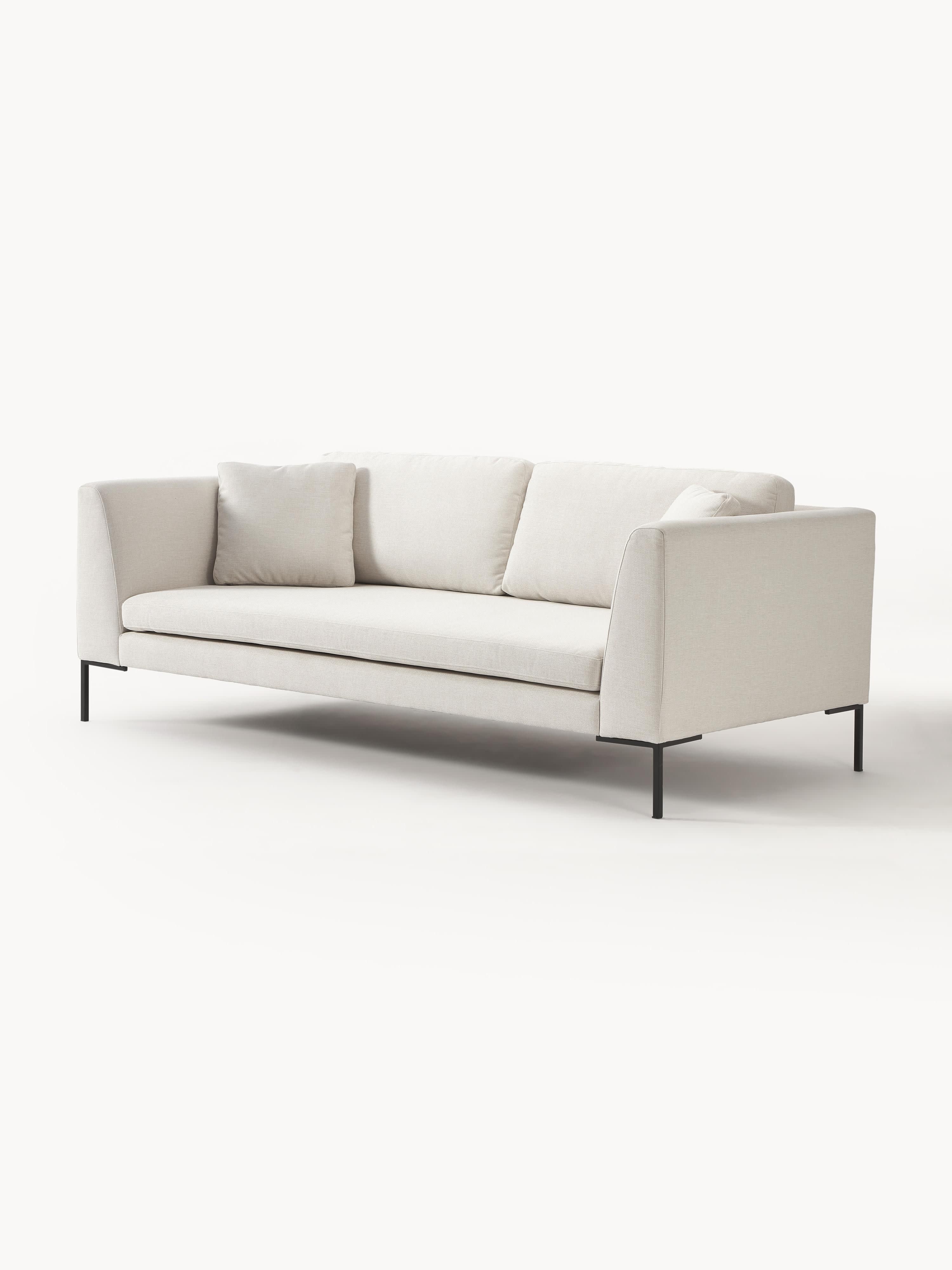Sofa Emma (3-Sitzer) mit Metall-Füßen