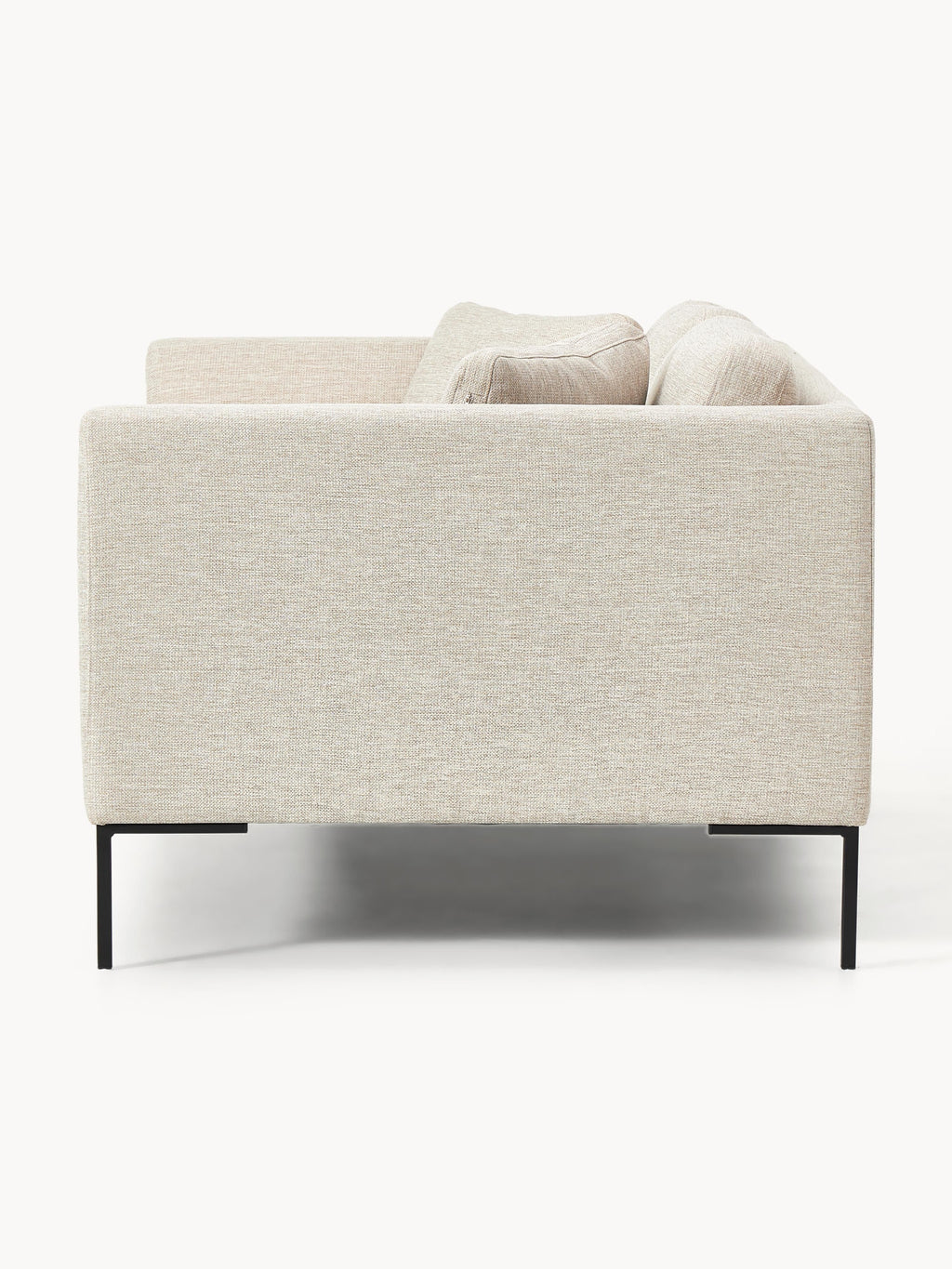 Sofa Emma (3-Sitzer) mit Metall-Füßen