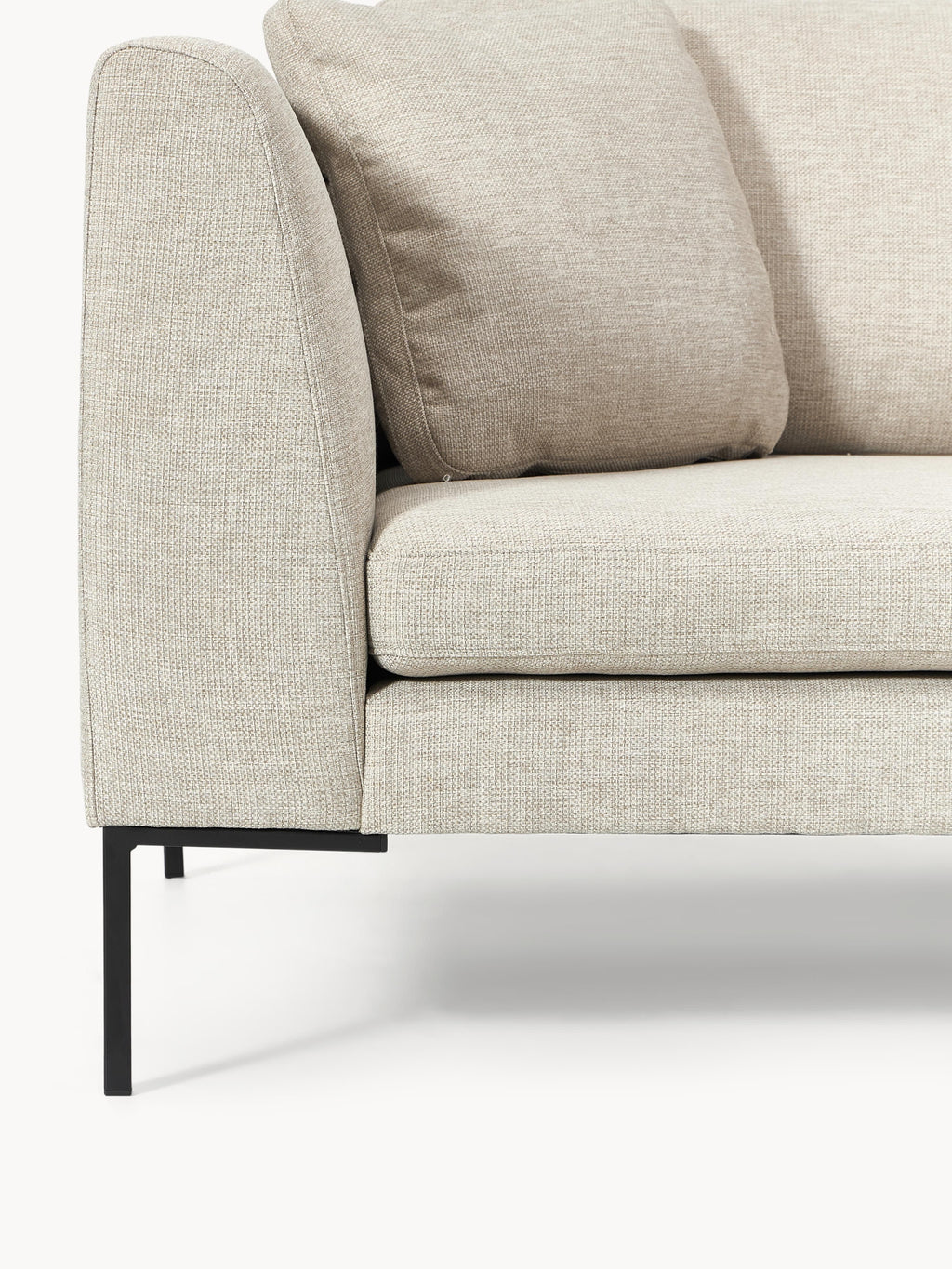 Sofa Emma (3-Sitzer) mit Metall-Füßen