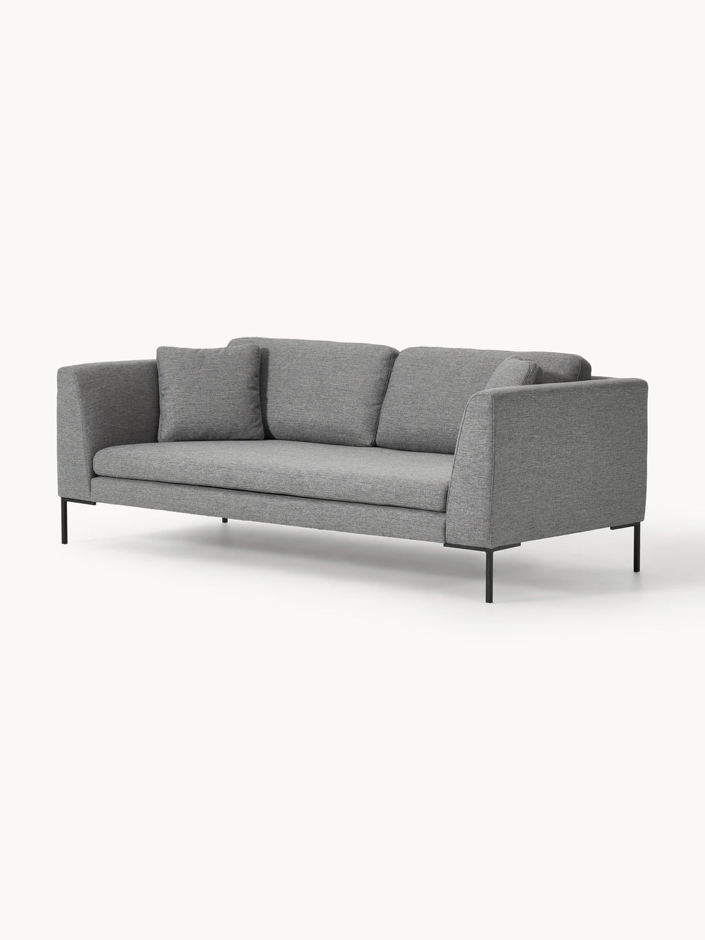 Sofa Emma (3-Sitzer) mit Metall-Füßen