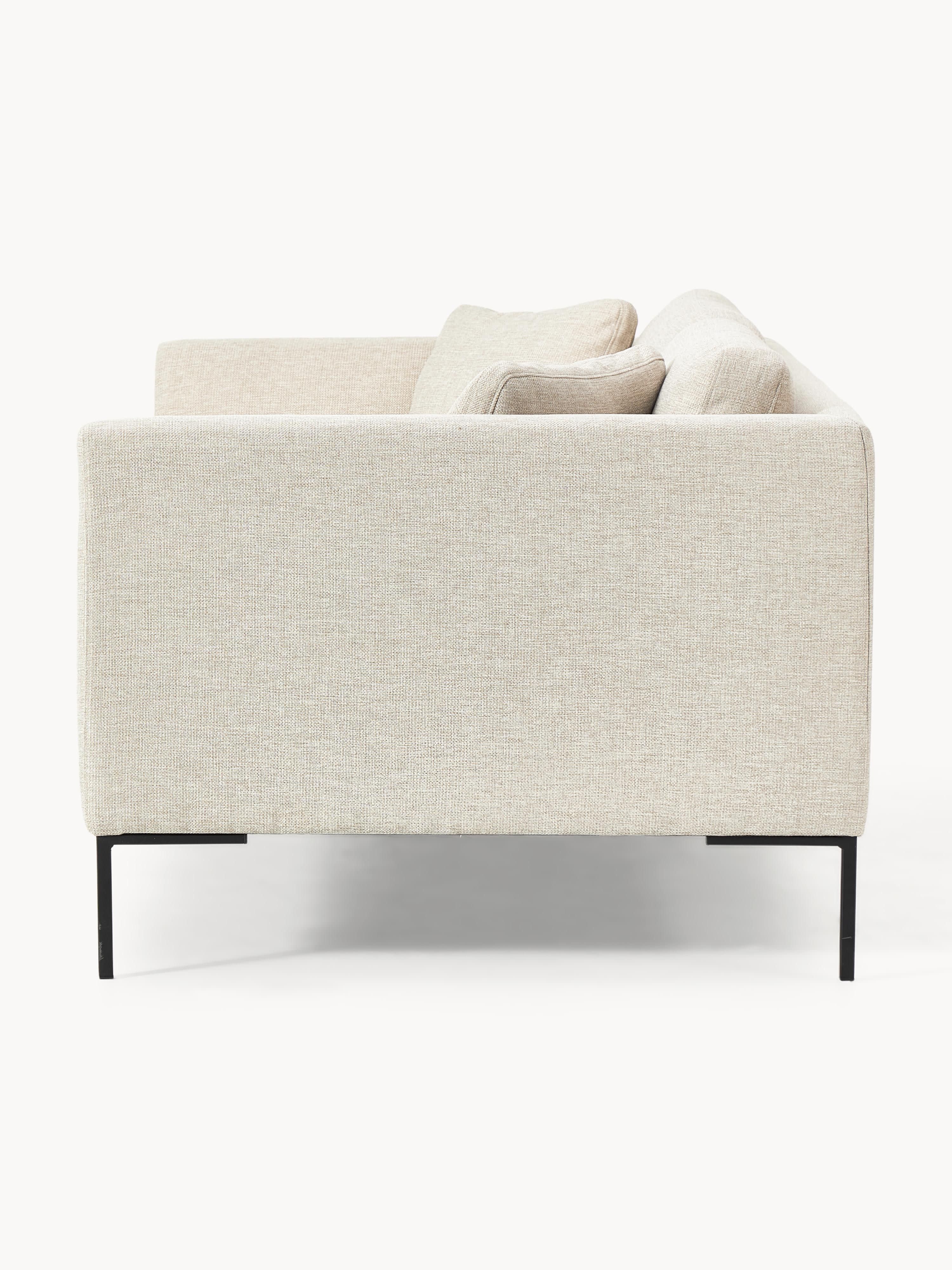 Sofa Emma (3-Sitzer) mit Metall-Füßen