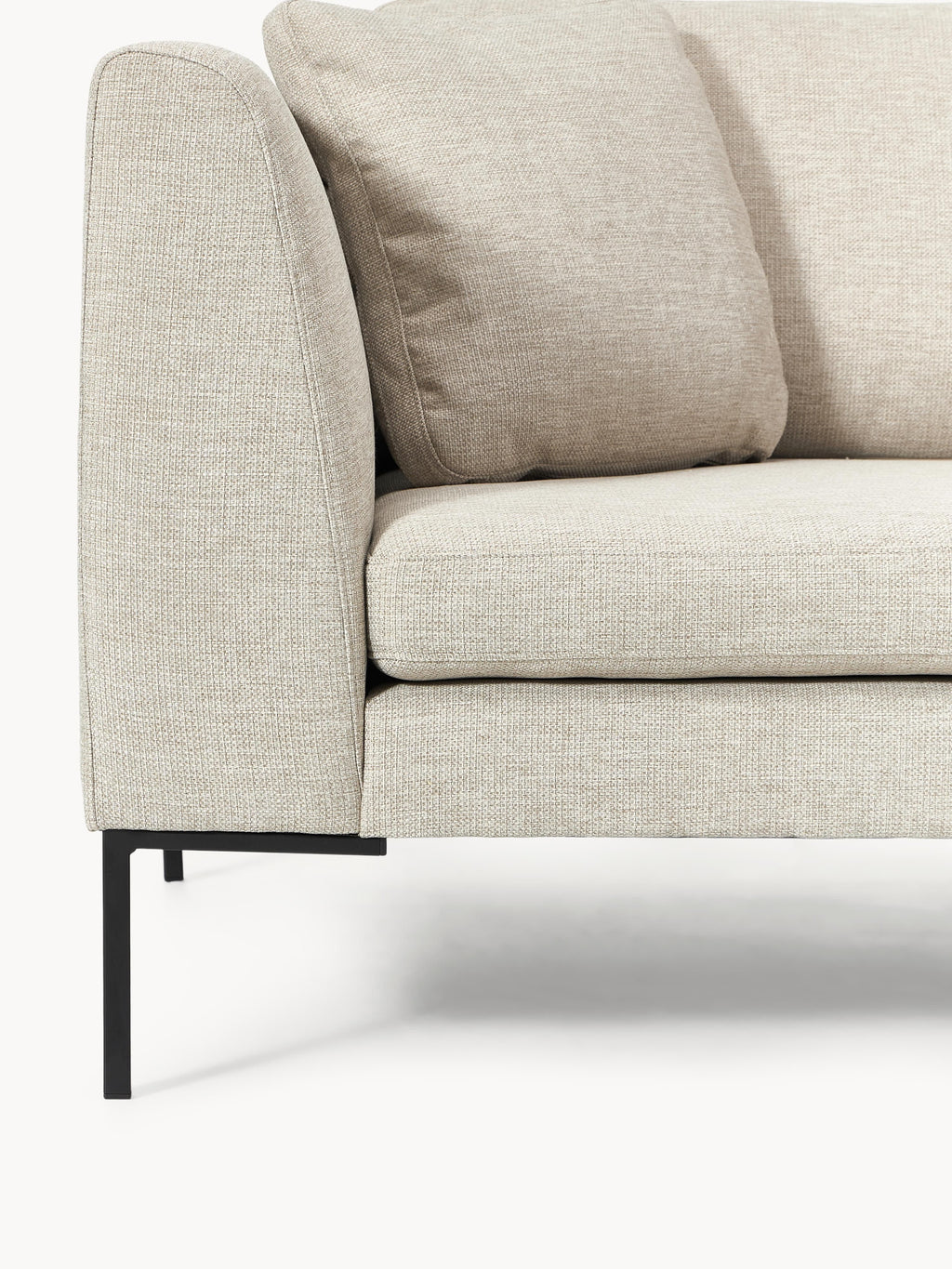 Sofa Emma (3-Sitzer) mit Metall-Füßen