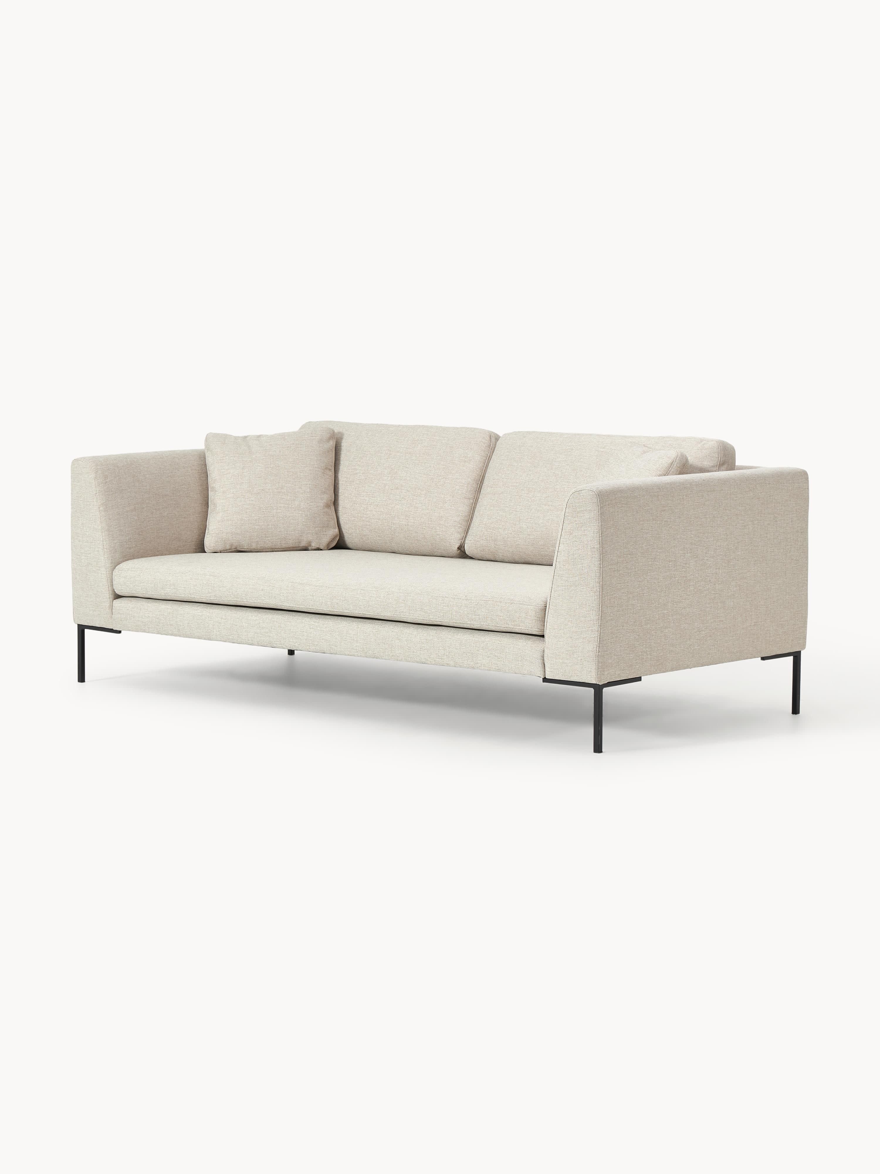 Sofa Emma (3-Sitzer) mit Metall-Füßen