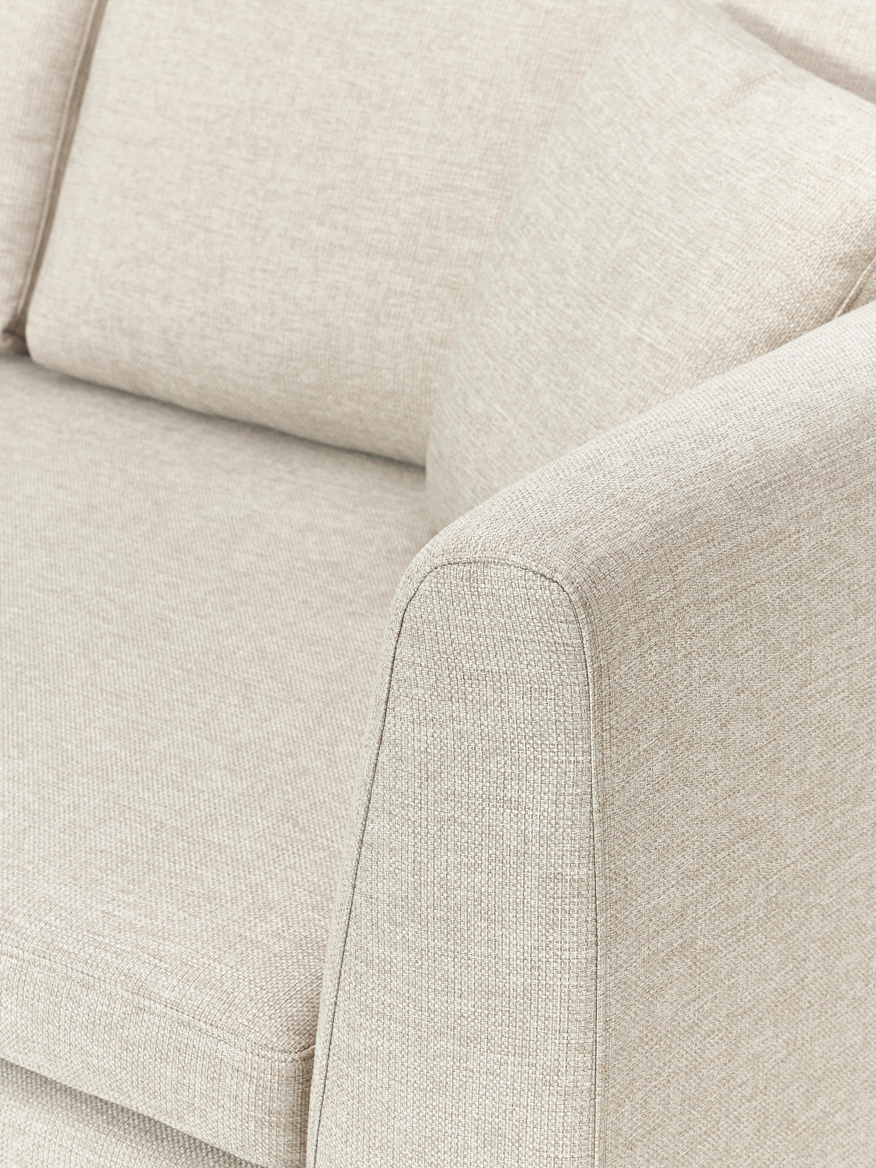 Sofa Emma (3-Sitzer) mit Metall-Füßen