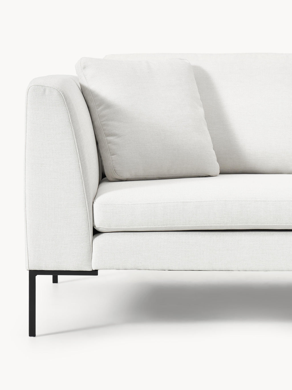Sofa Emma (3-Sitzer) mit Metall-Füßen