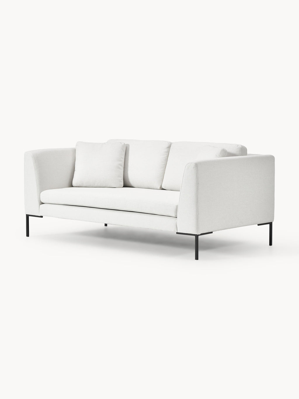Sofa Emma (3-Sitzer) mit Metall-Füßen