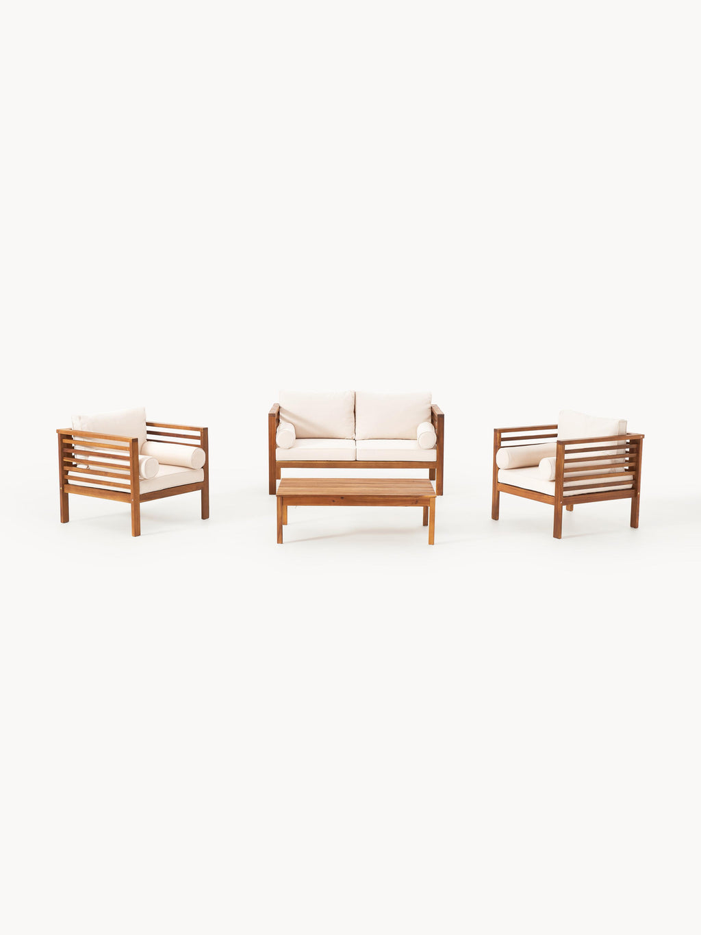 Garten-Lounge-Set Bo aus Akazienholz, 4er-Set