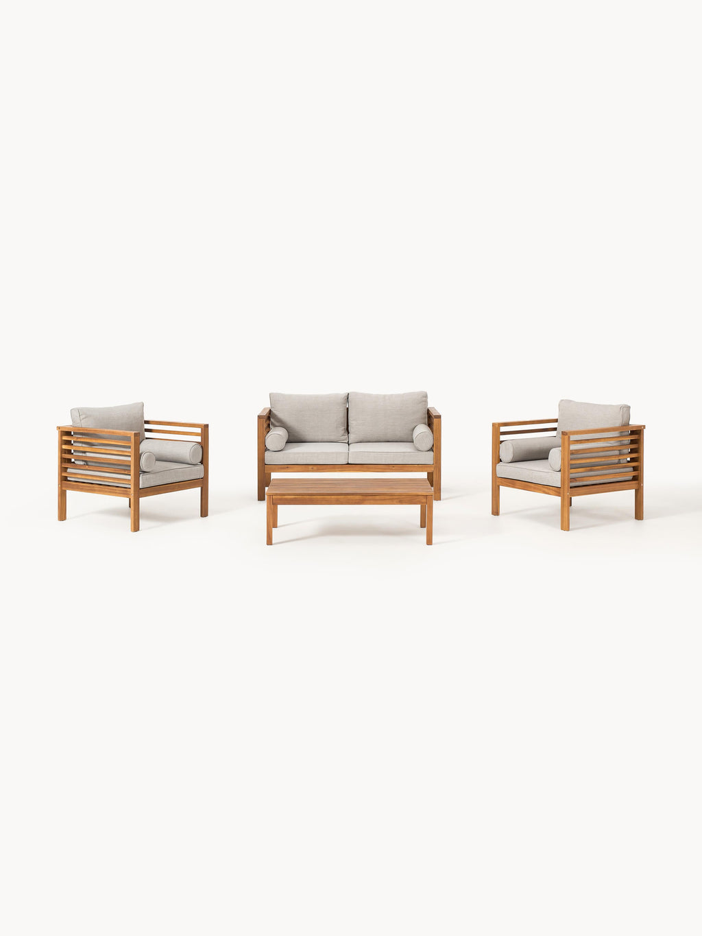 Garten-Lounge-Set Bo aus Akazienholz, 4er-Set