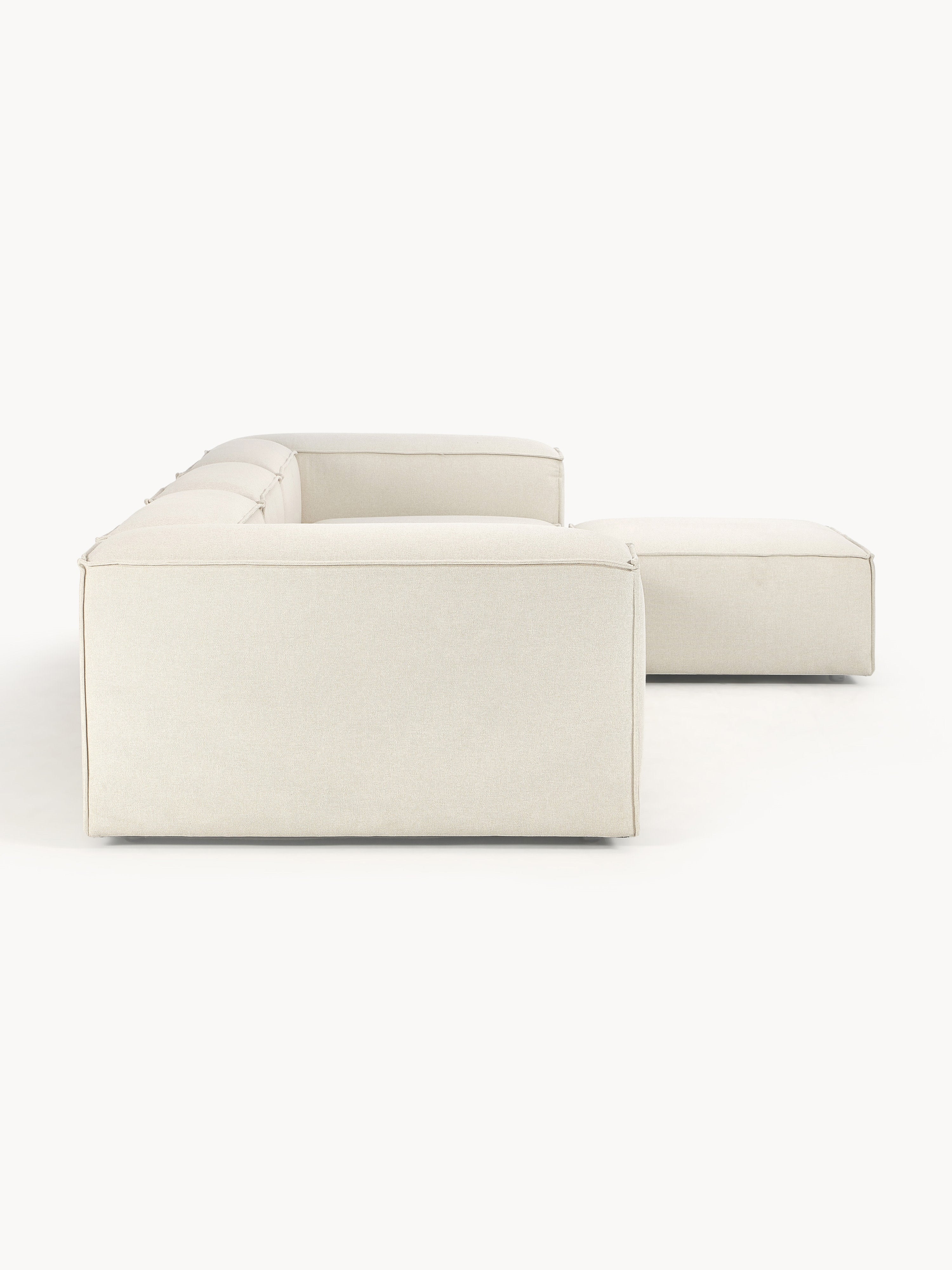 Modulares Sofa Lennon (4-Sitzer) mit Hocker (links/rechts)