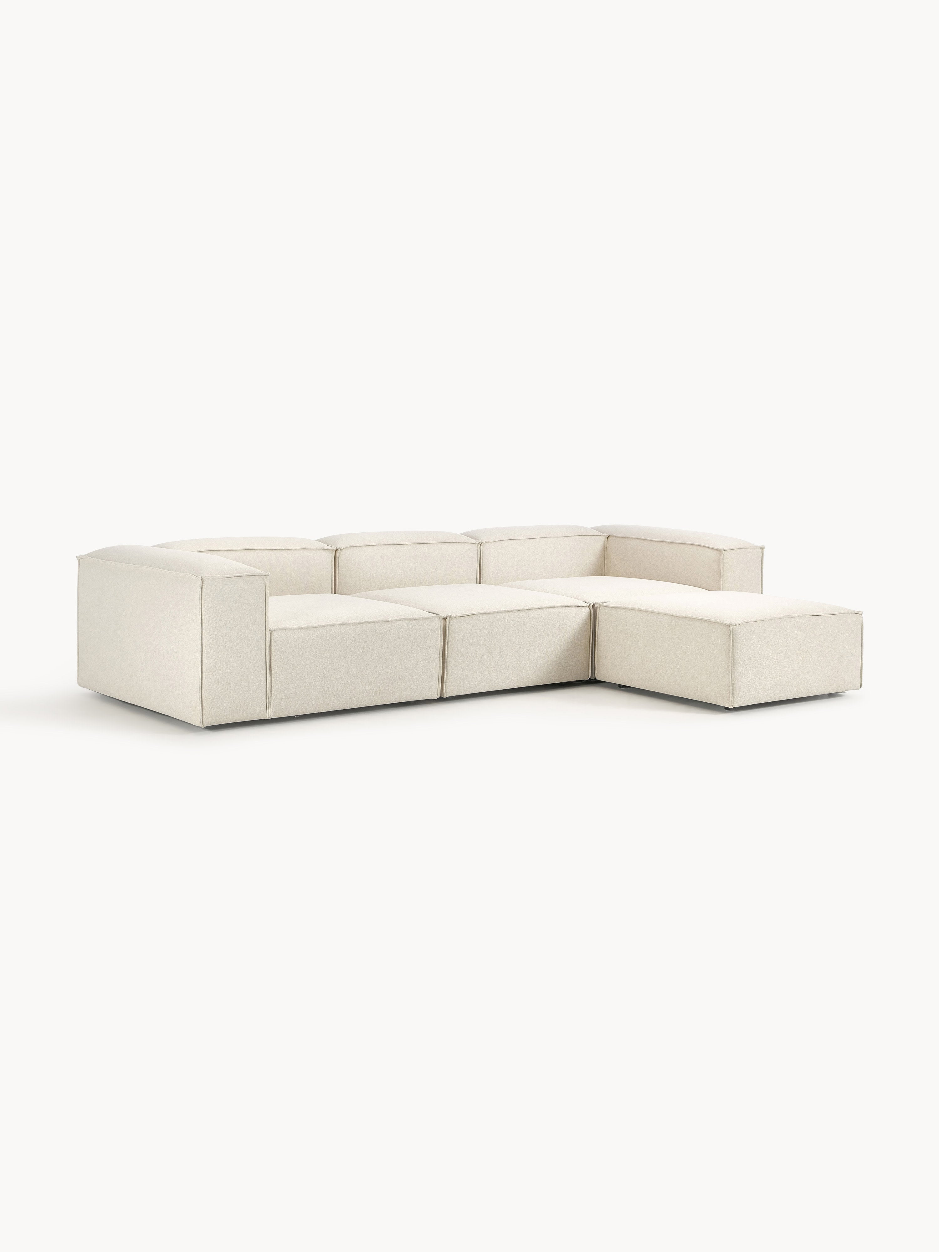 Modulares Sofa Lennon (4-Sitzer) mit Hocker (links/rechts)
