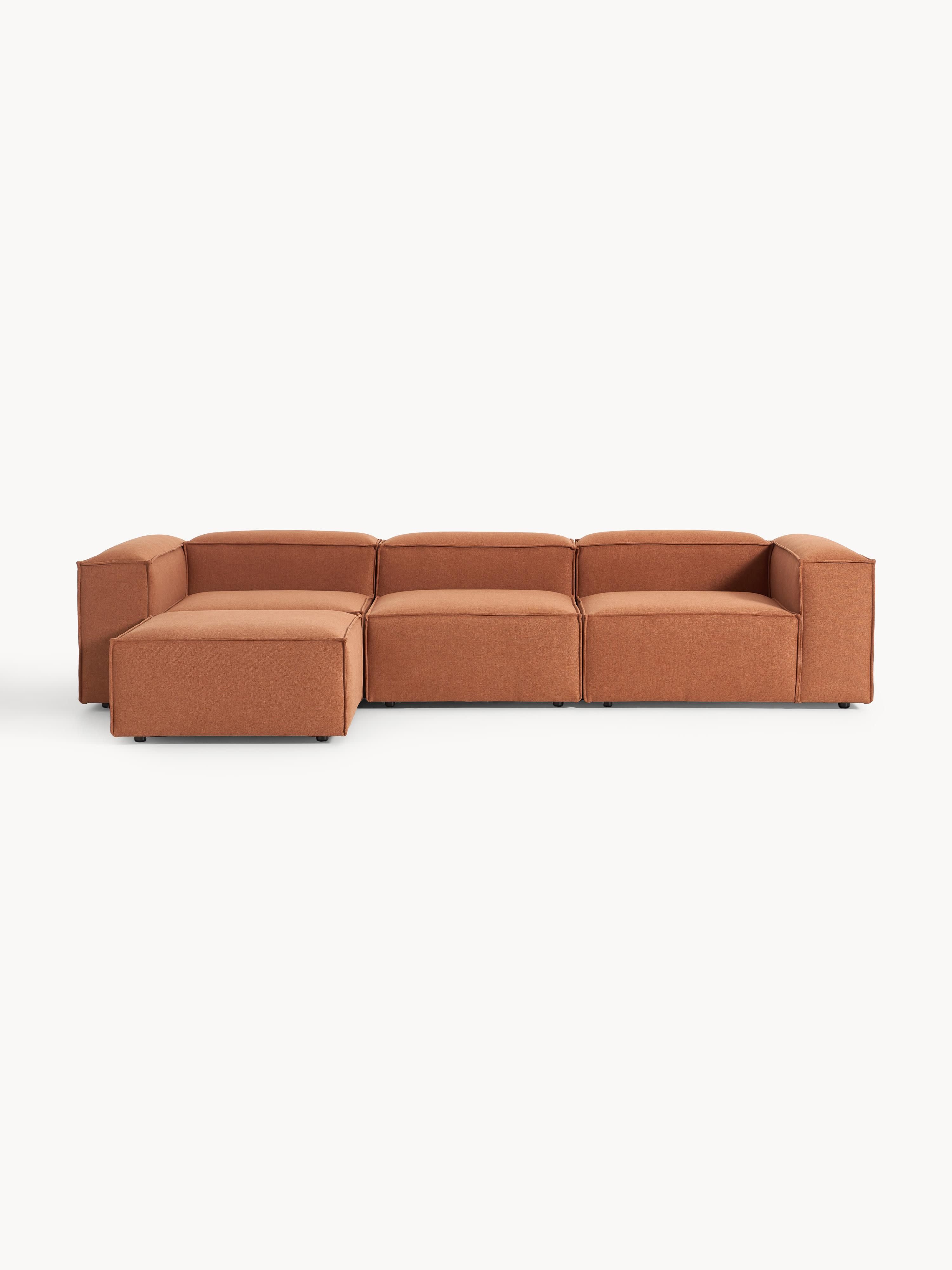 Modulares Sofa Lennon (4-Sitzer) mit Hocker (links/rechts)