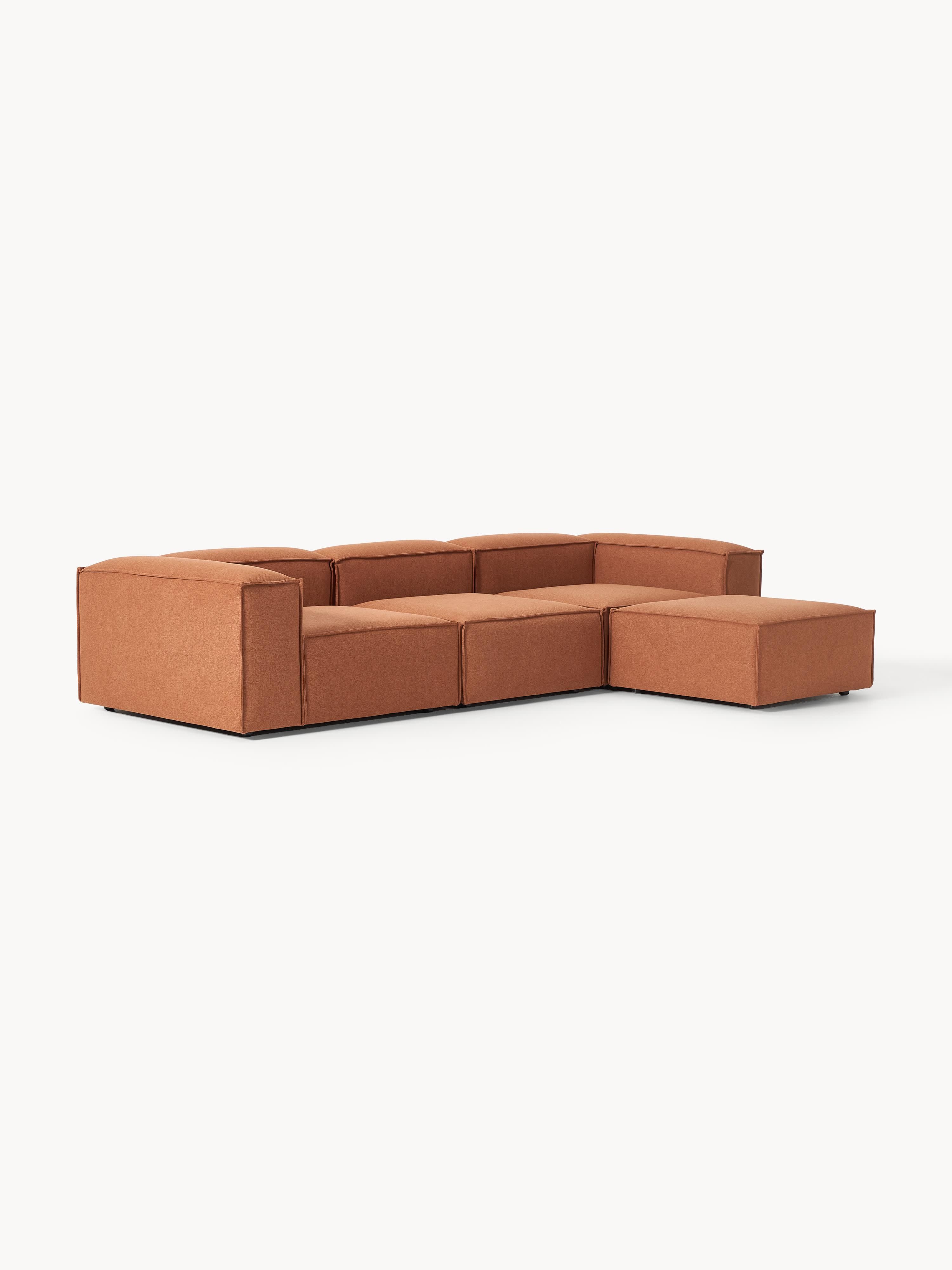 Modulares Sofa Lennon (4-Sitzer) mit Hocker (links/rechts)