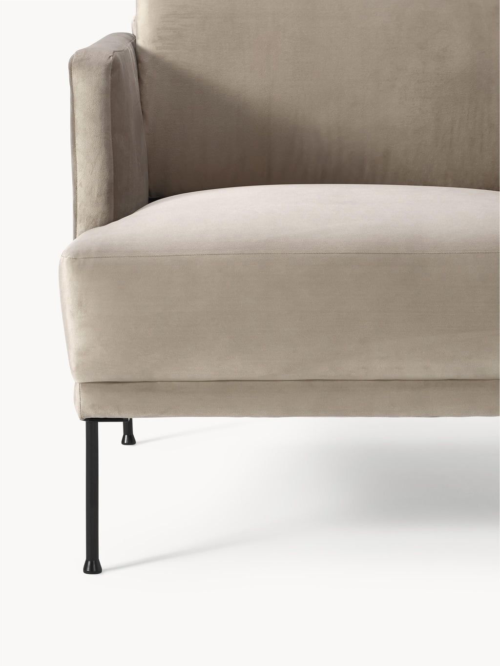 Samt-Sessel Fluente