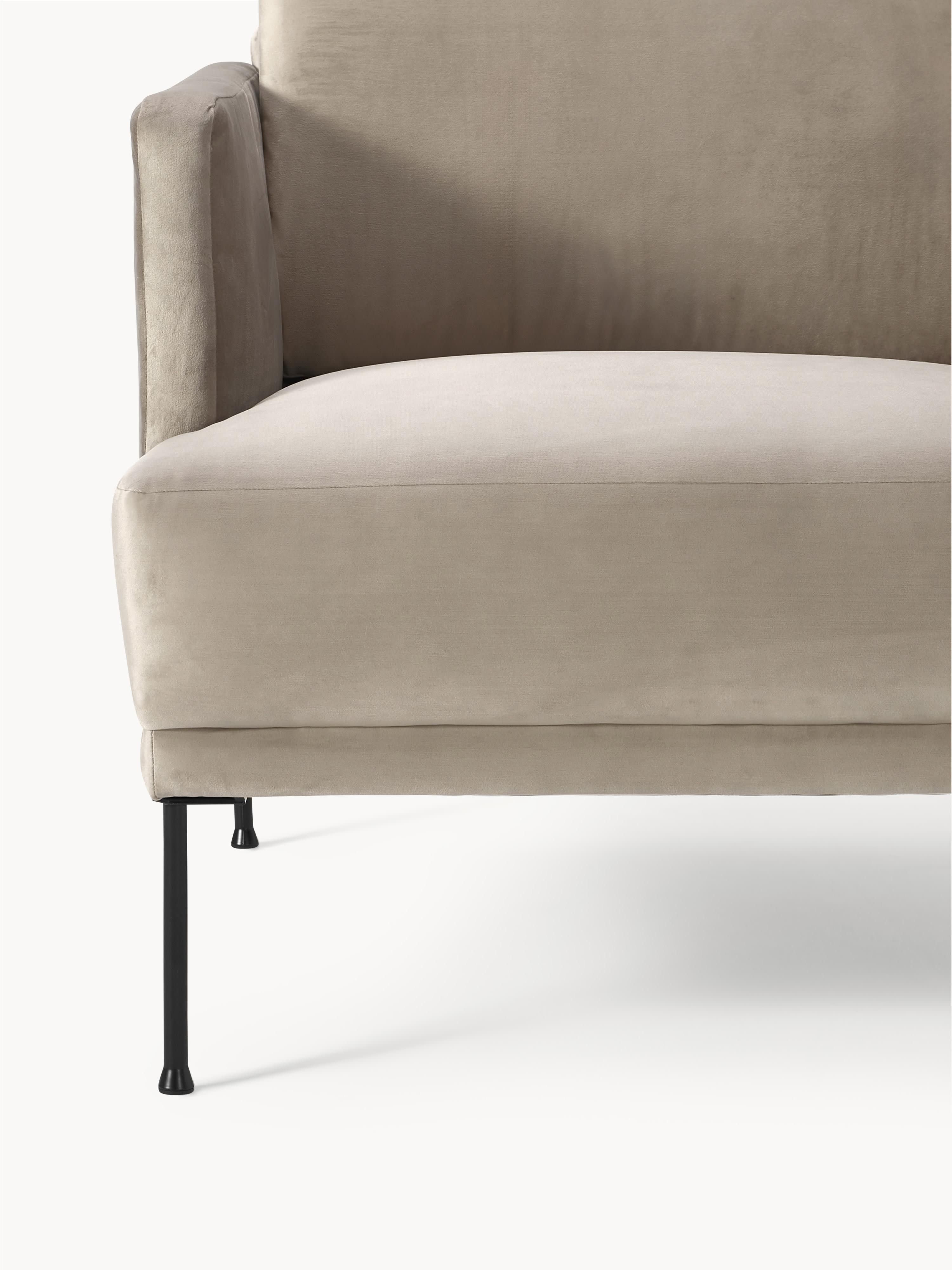 Samt-Sessel Fluente