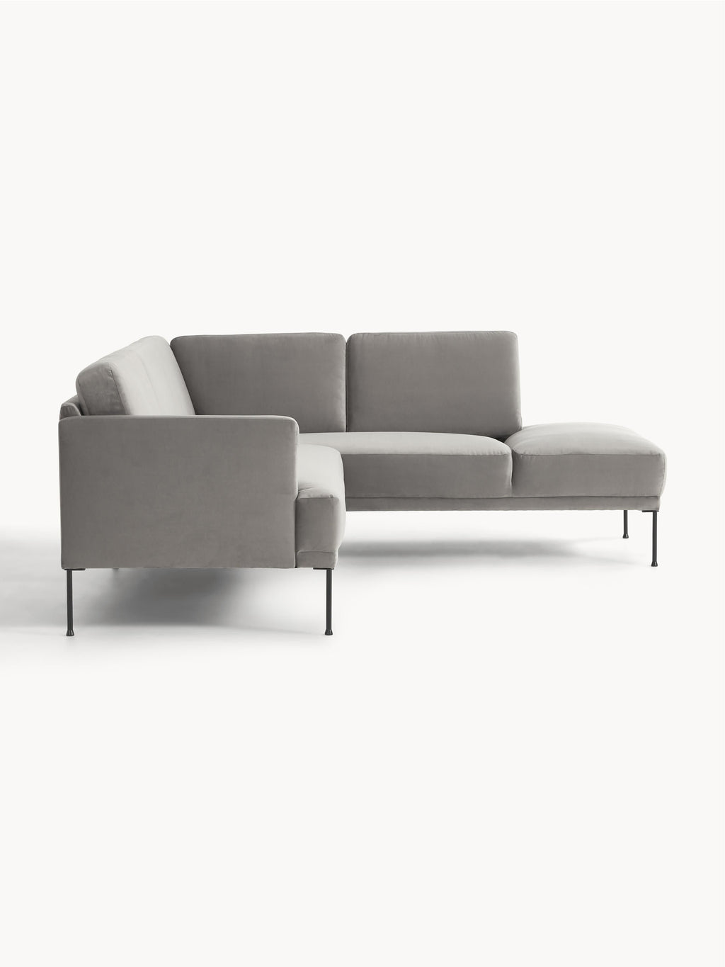 Samt-Ecksofa Fluente
