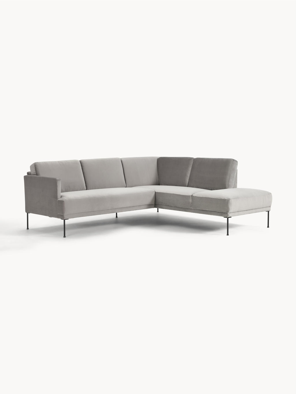 Samt-Ecksofa Fluente