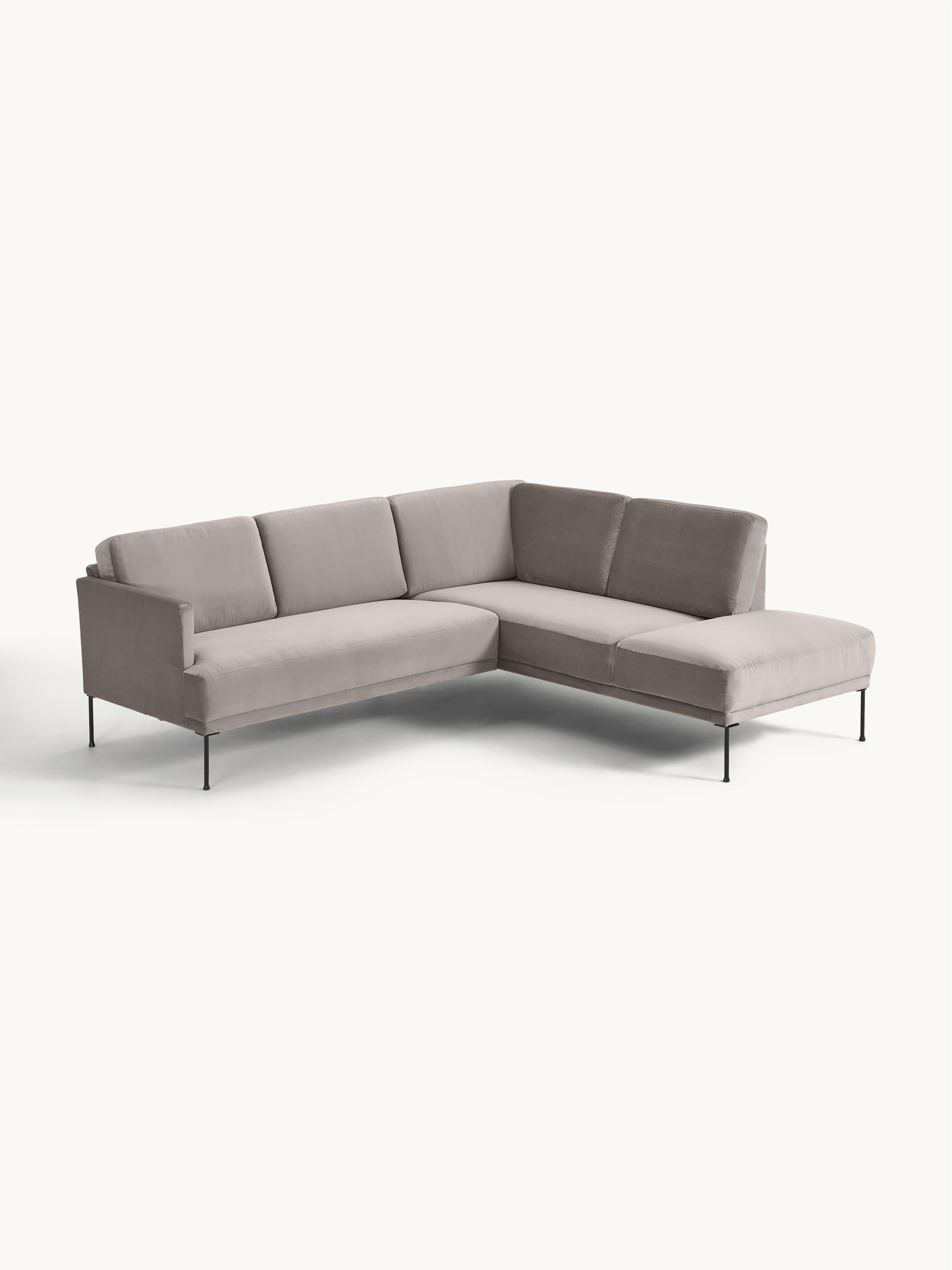 Samt-Ecksofa Fluente