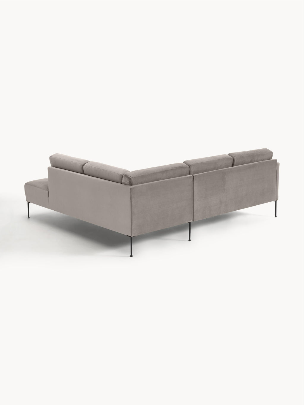 Samt-Ecksofa Fluente