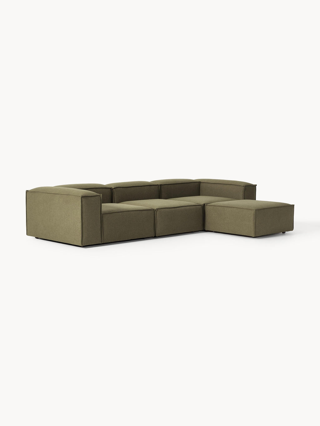 Modulares Sofa Lennon (4-Sitzer) mit Hocker (links/rechts)