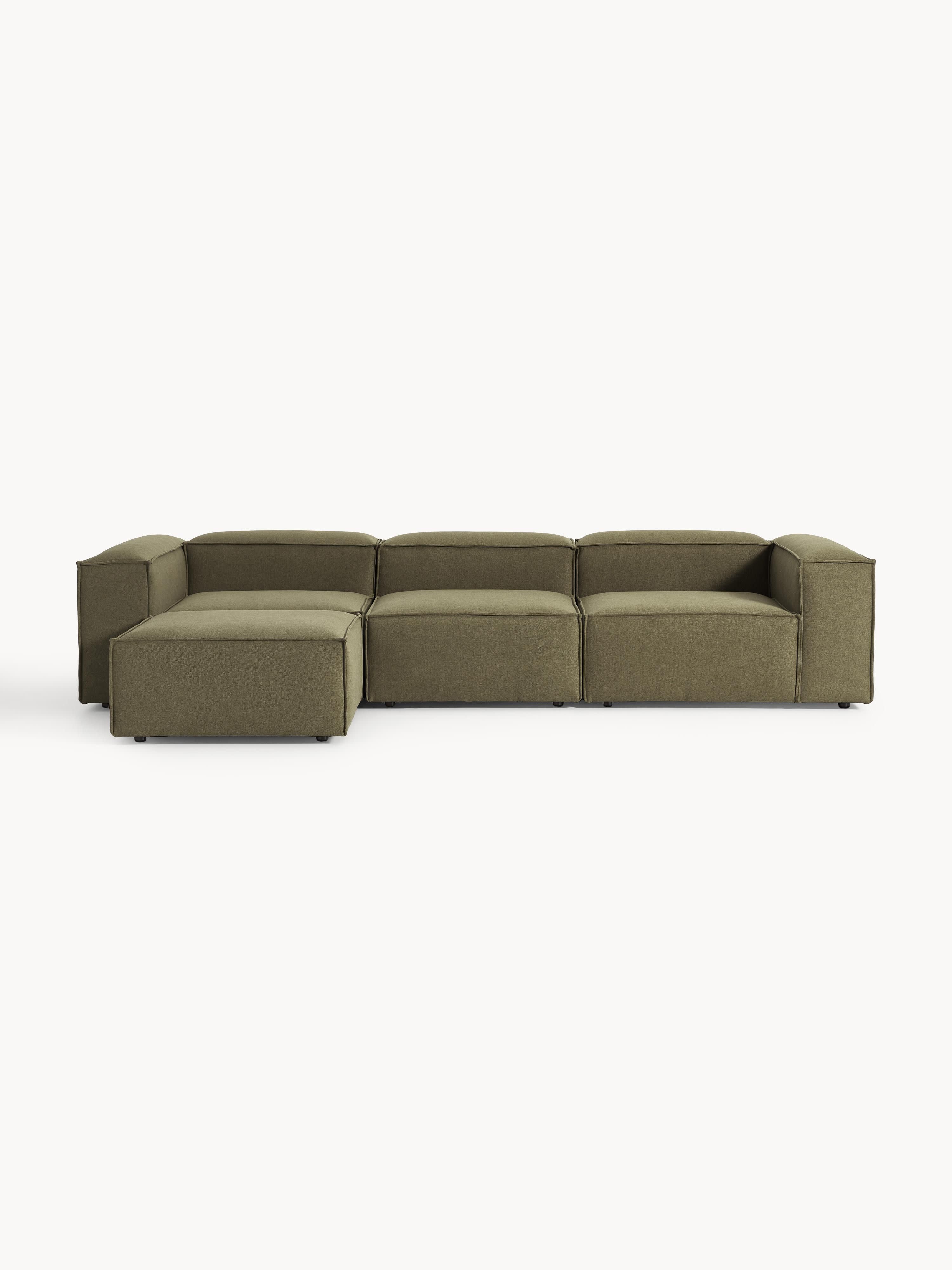 Modulares Sofa Lennon (4-Sitzer) mit Hocker (links/rechts)