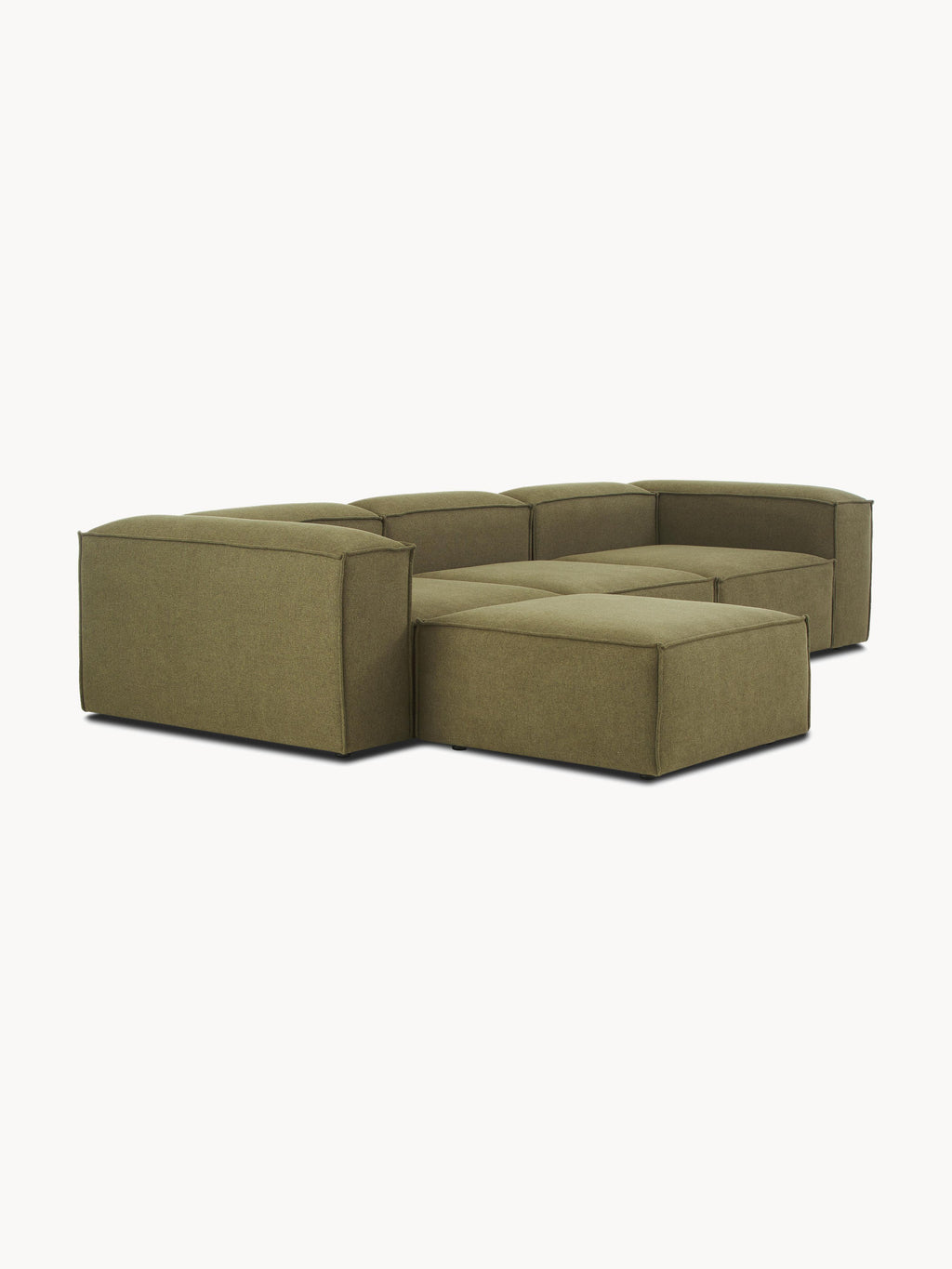 Modulares Sofa Lennon (4-Sitzer) mit Hocker (links/rechts)