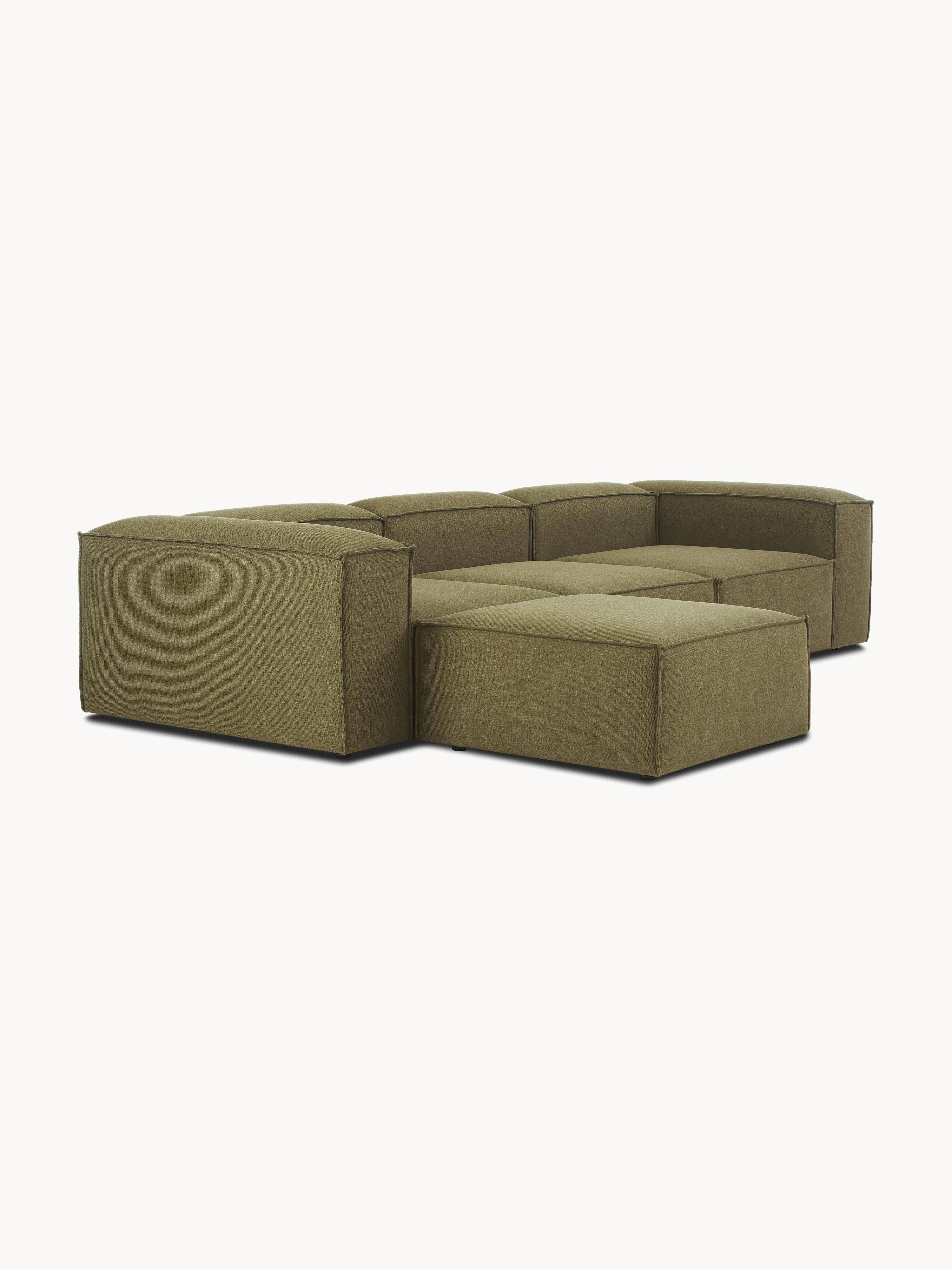 Modulares Sofa Lennon (4-Sitzer) mit Hocker (links/rechts)