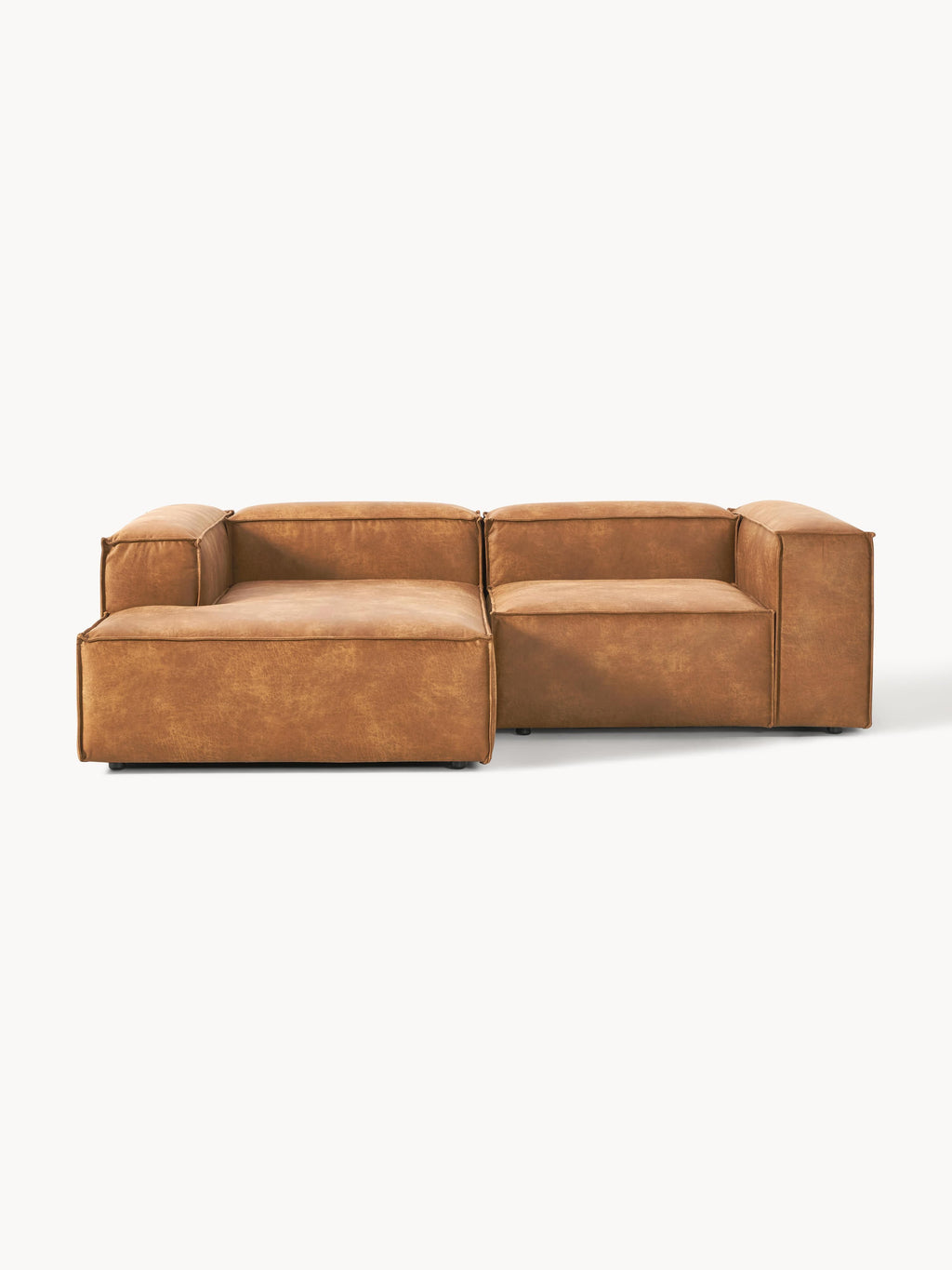 Galeriebild 1 - Modulares Ecksofa Lennon (2-Sitzer) aus Leder