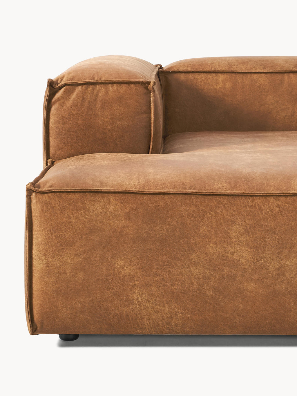 Modulares Ecksofa Lennon (2-Sitzer) aus Leder