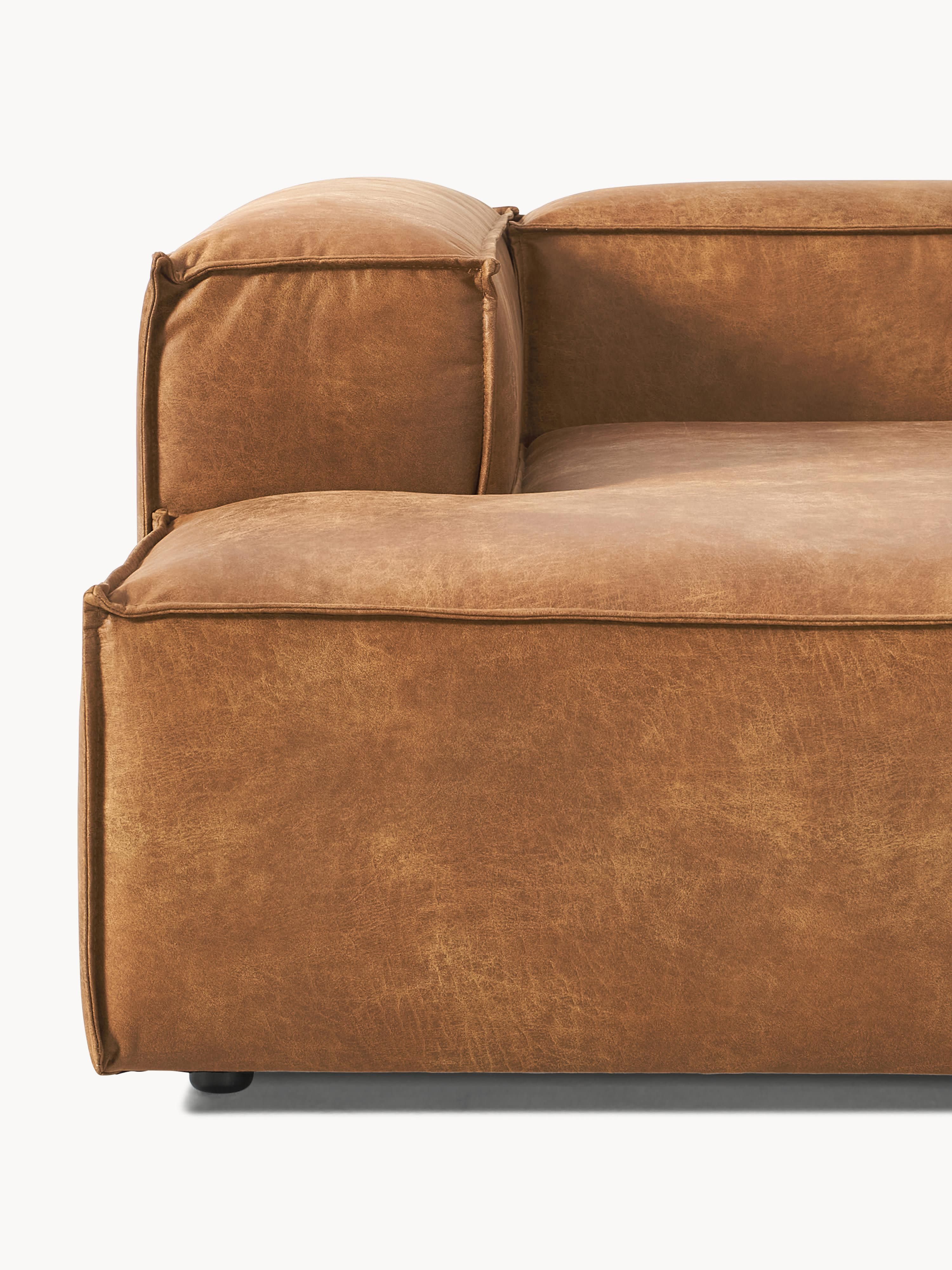 Modulares Ecksofa Lennon (2-Sitzer) aus Leder