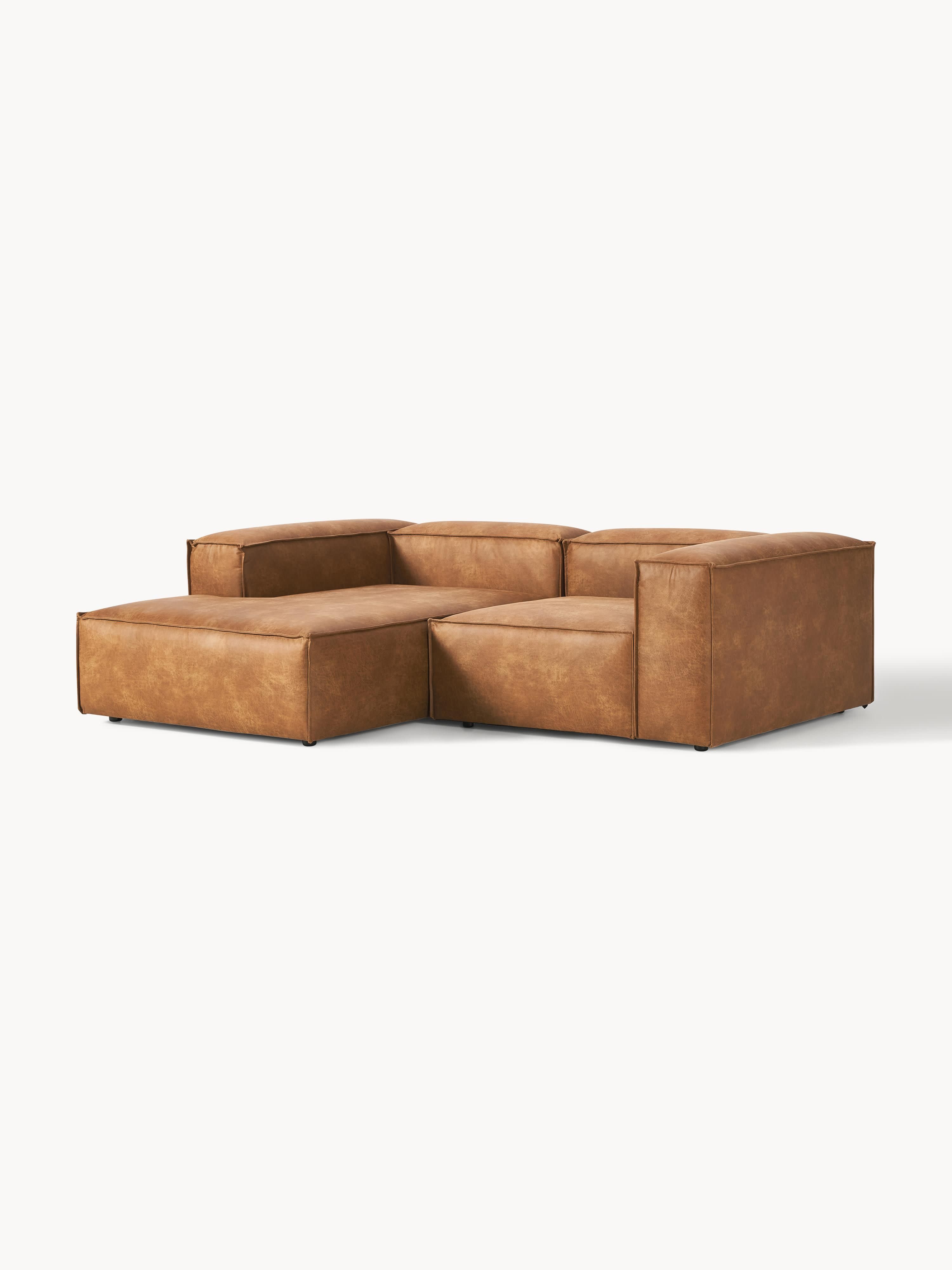 Modulares Ecksofa Lennon (2-Sitzer) aus Leder