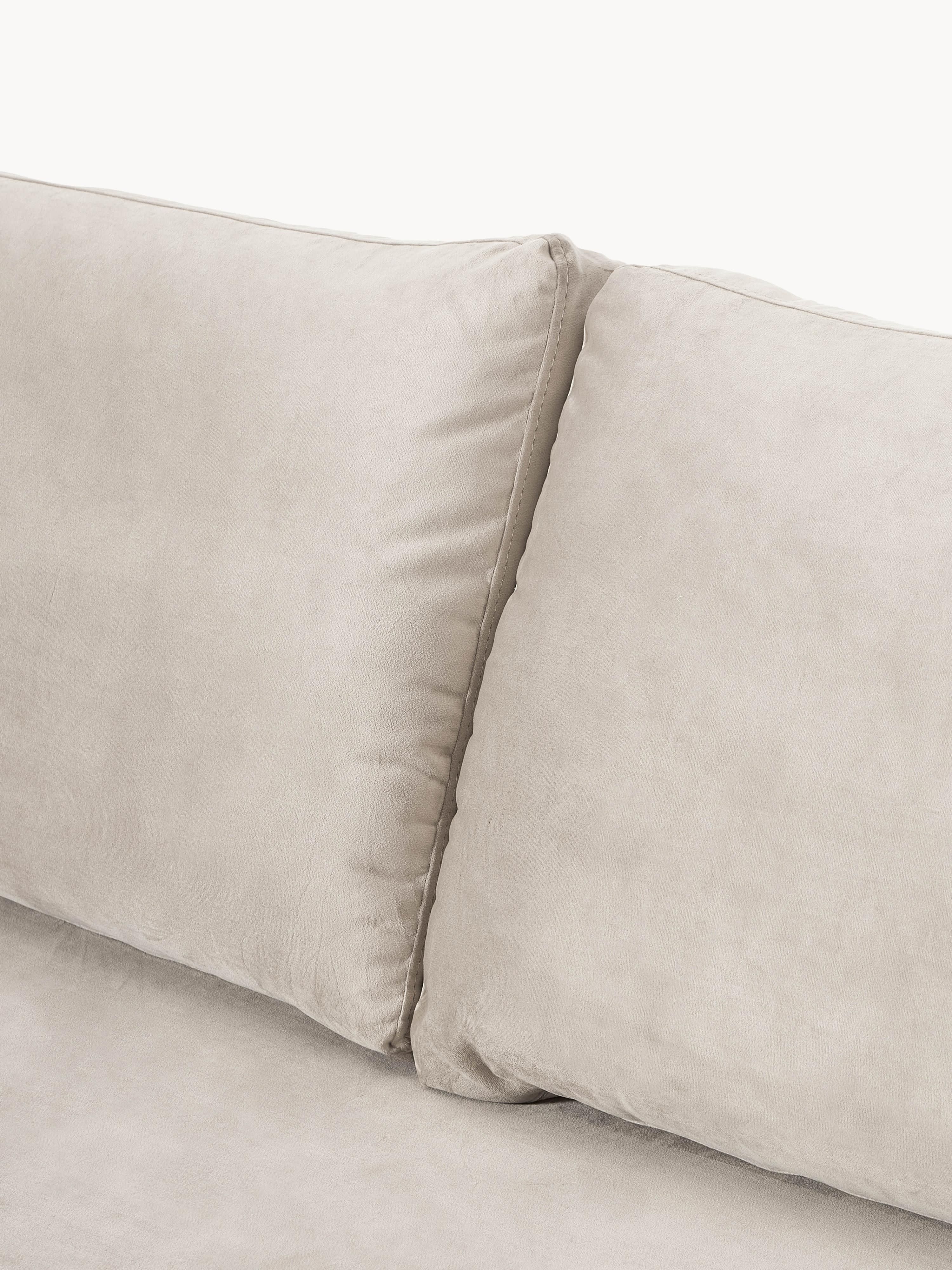 Samt-Sofa Luna, 3-Sitzer