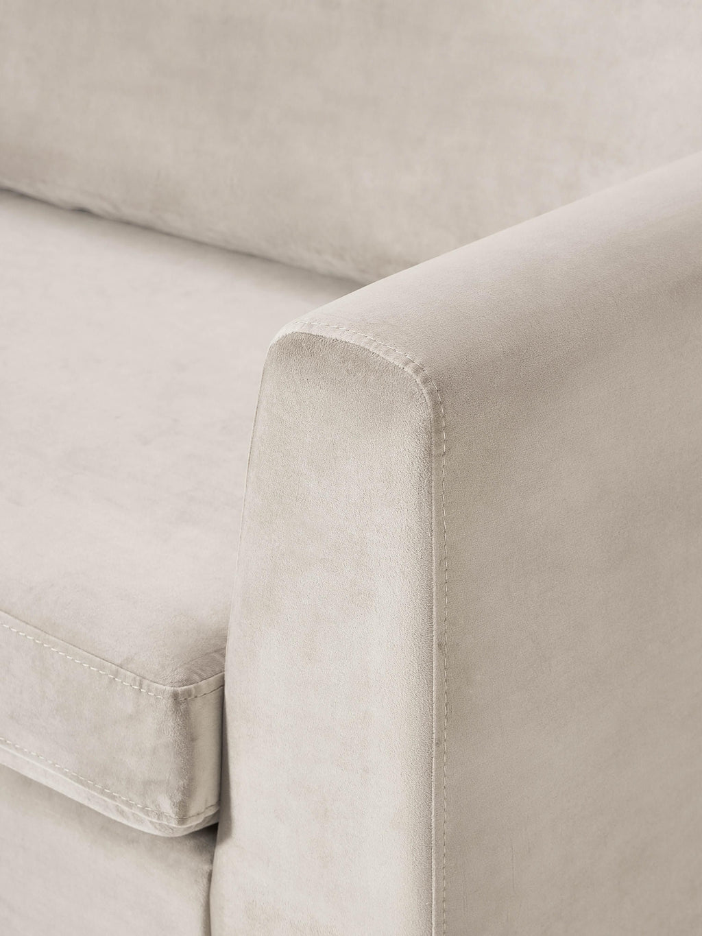 Samt-Sofa Luna, 3-Sitzer