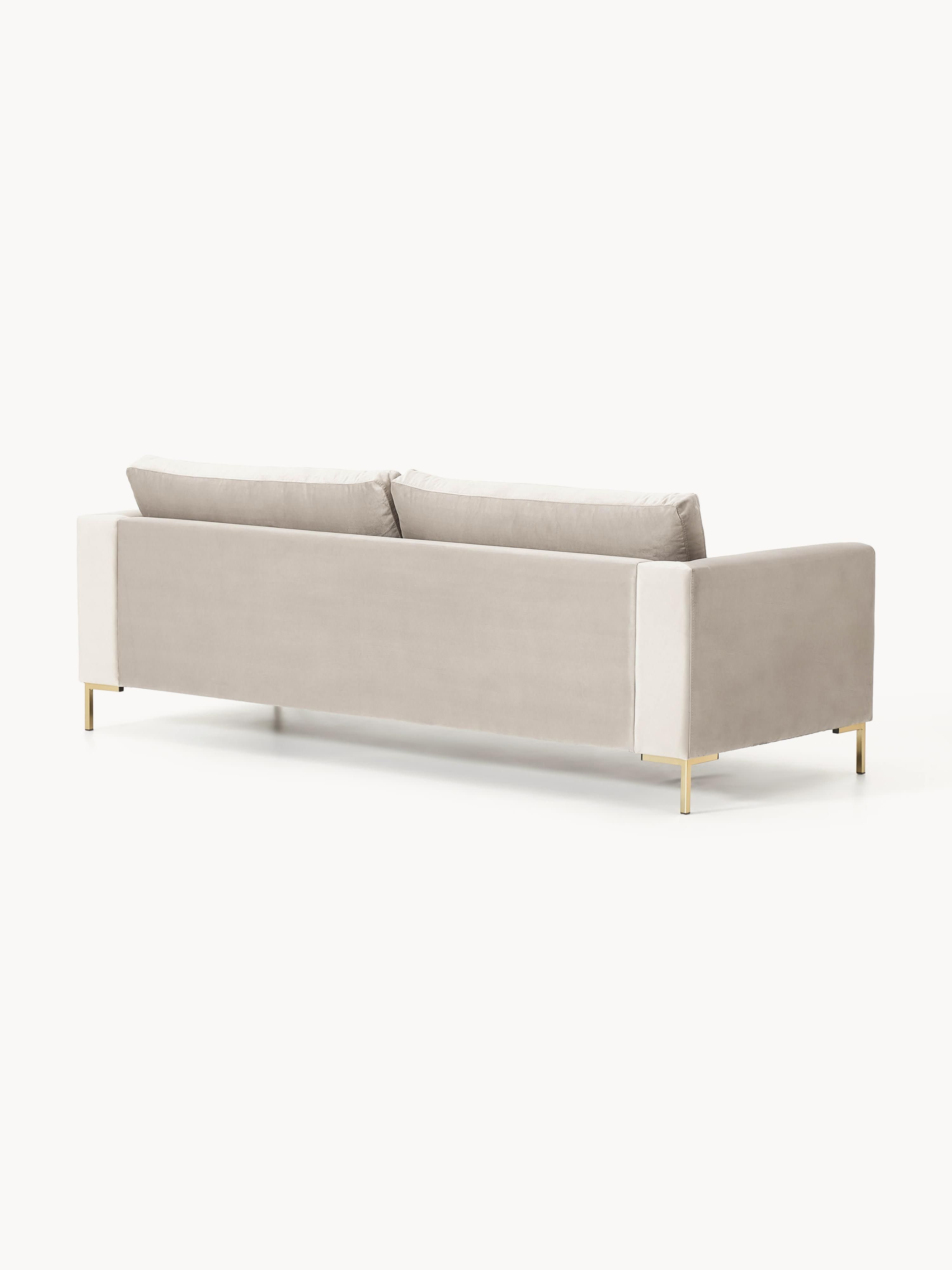 Samt-Sofa Luna, 3-Sitzer