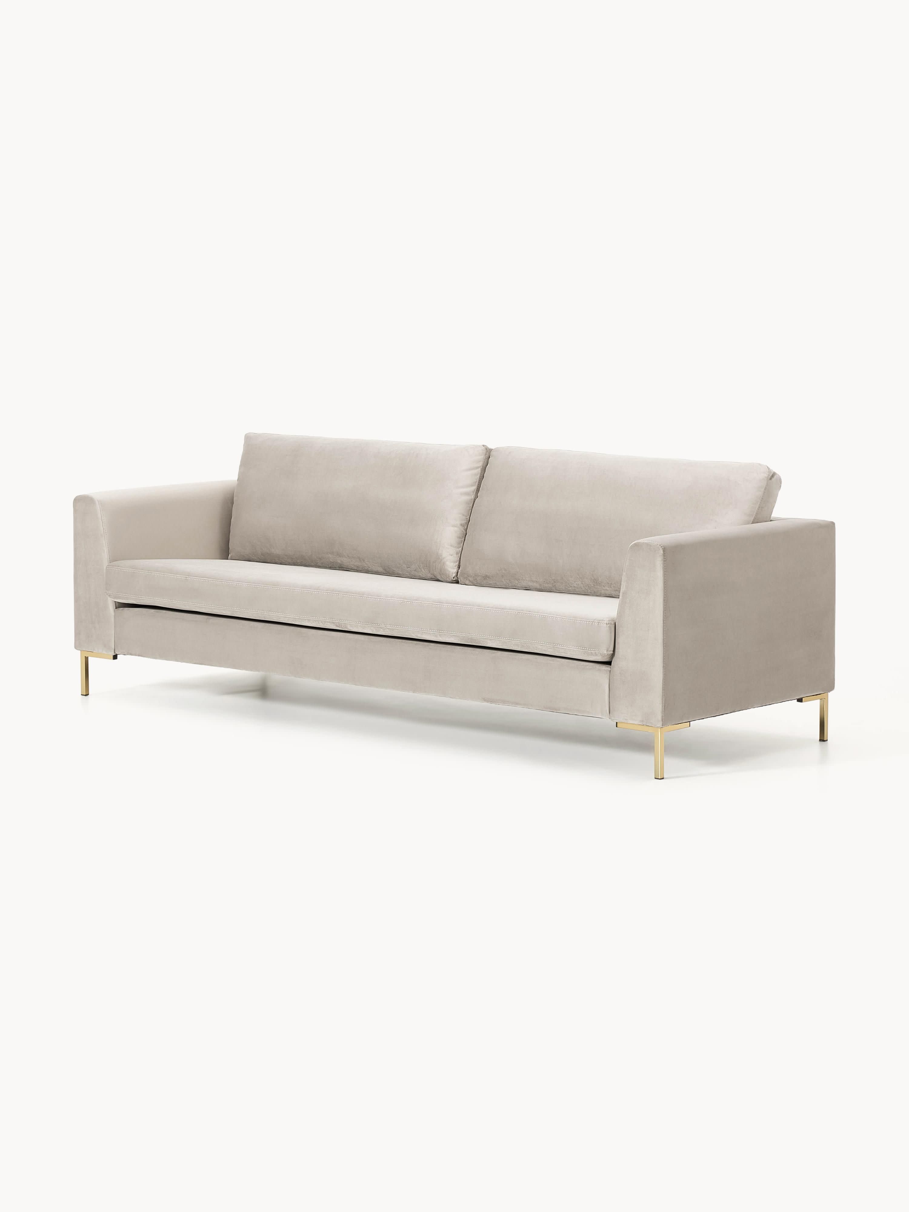 Samt-Sofa Luna, 3-Sitzer