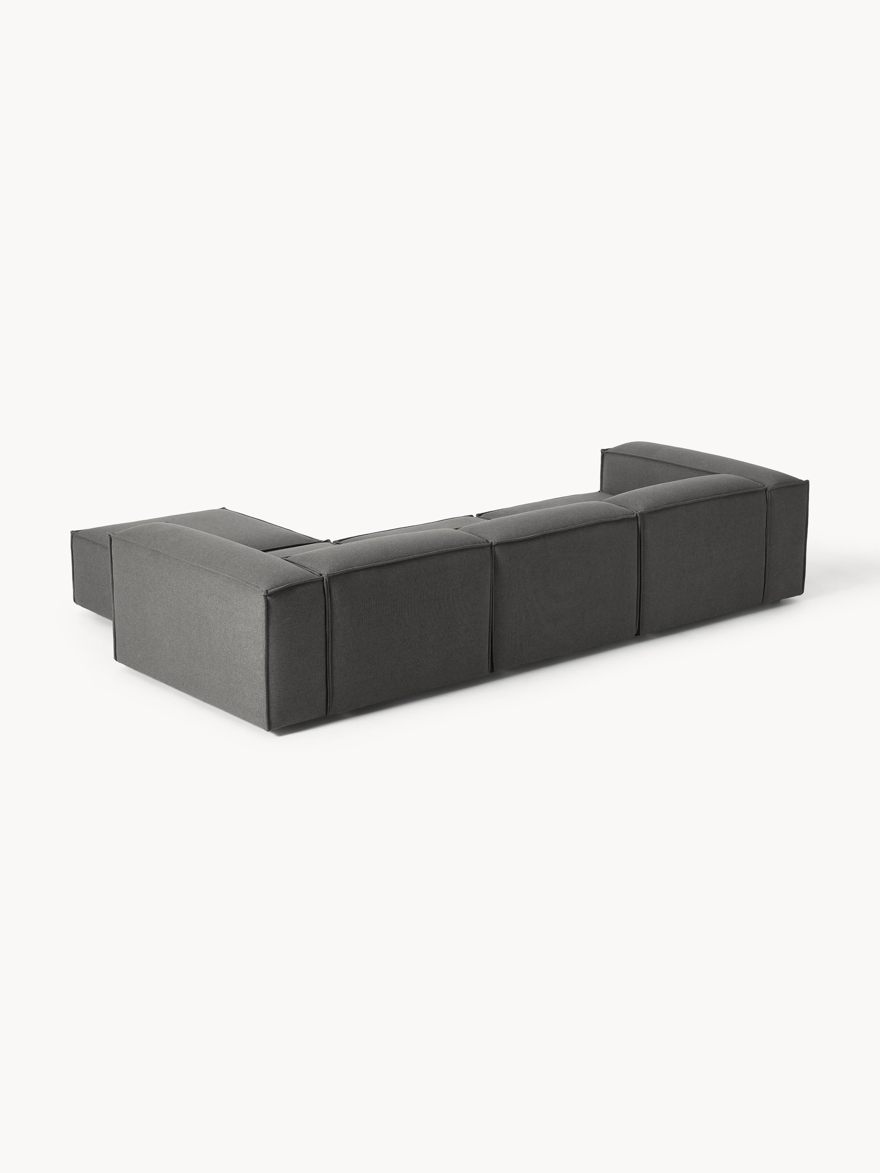 Modulares Sofa Lennon (4-Sitzer) mit Hocker (links/rechts)